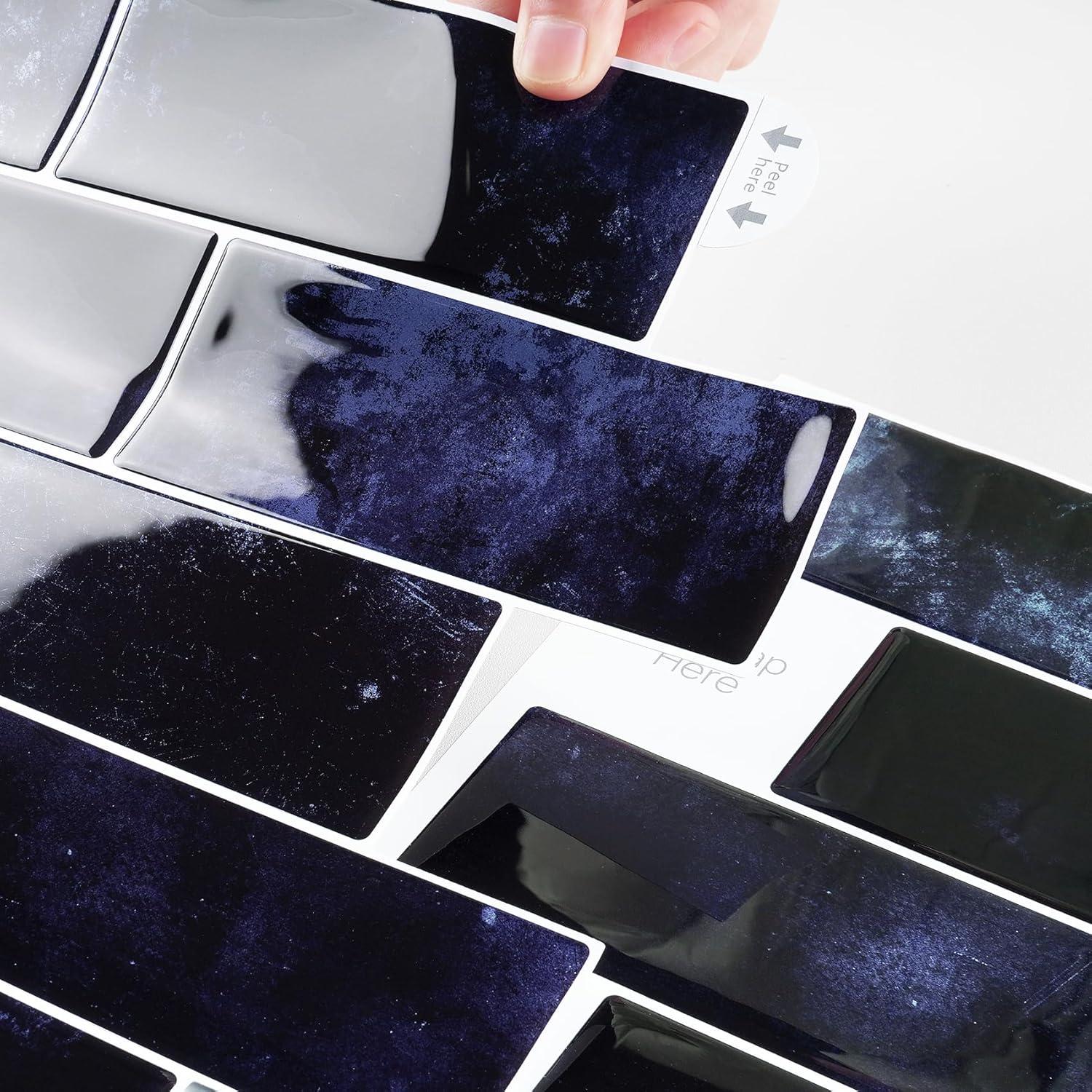 Azulejos Autoadhesivos Livelynine 4 Pcs 30.48x30.48 cm Azul