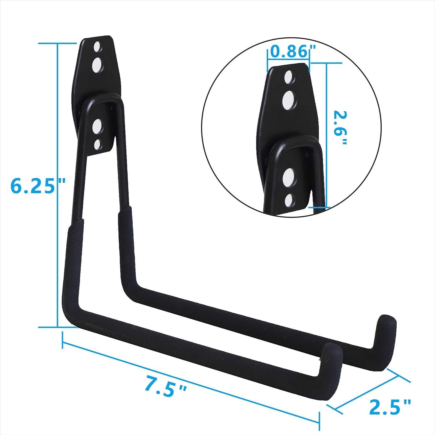 Ganchos de Garaje SMARTOLOGY 19 cm Paquete de 4 Soportes