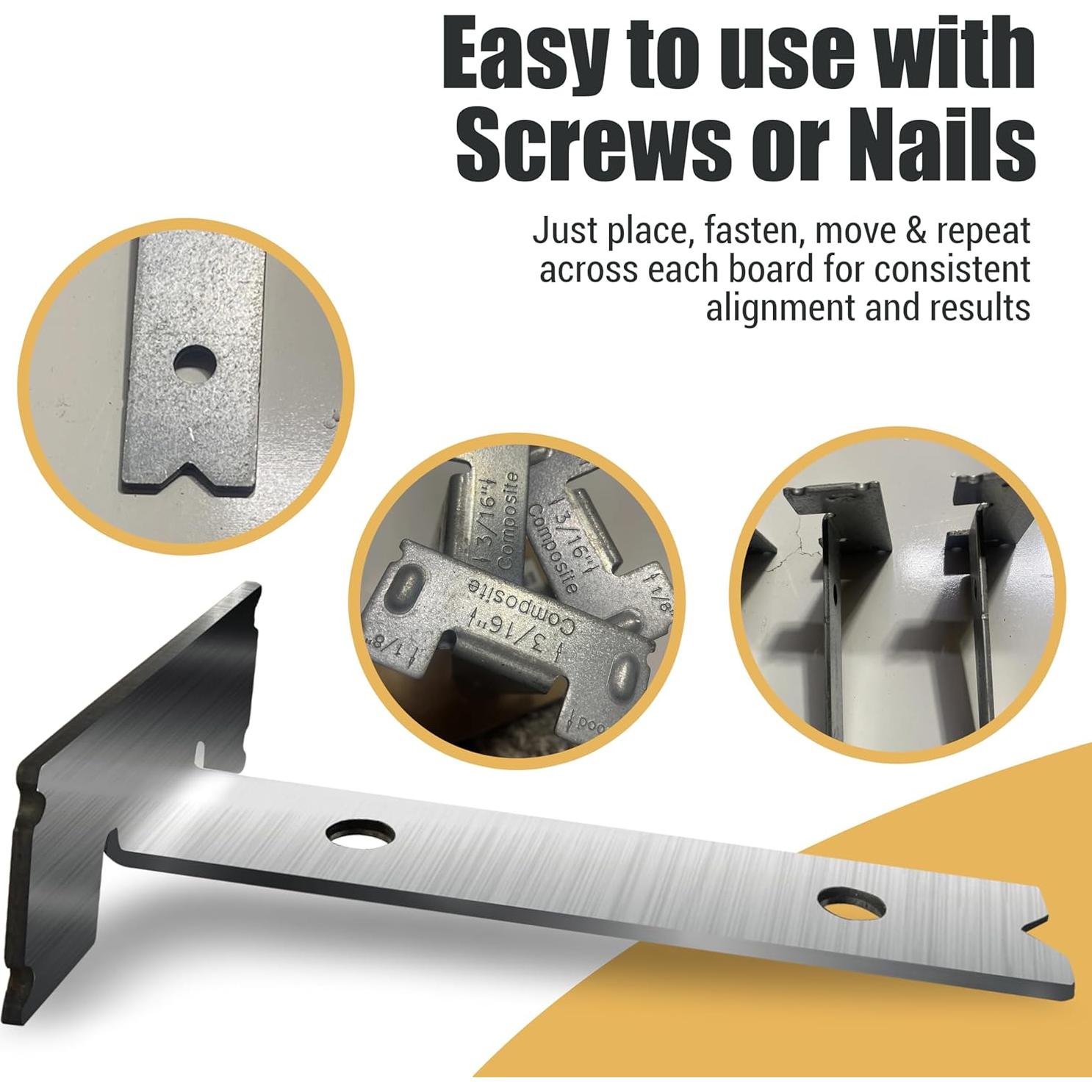 Herramienta de Espaciado Plank Rite 2 Paquetes para Deck 13.97 cm