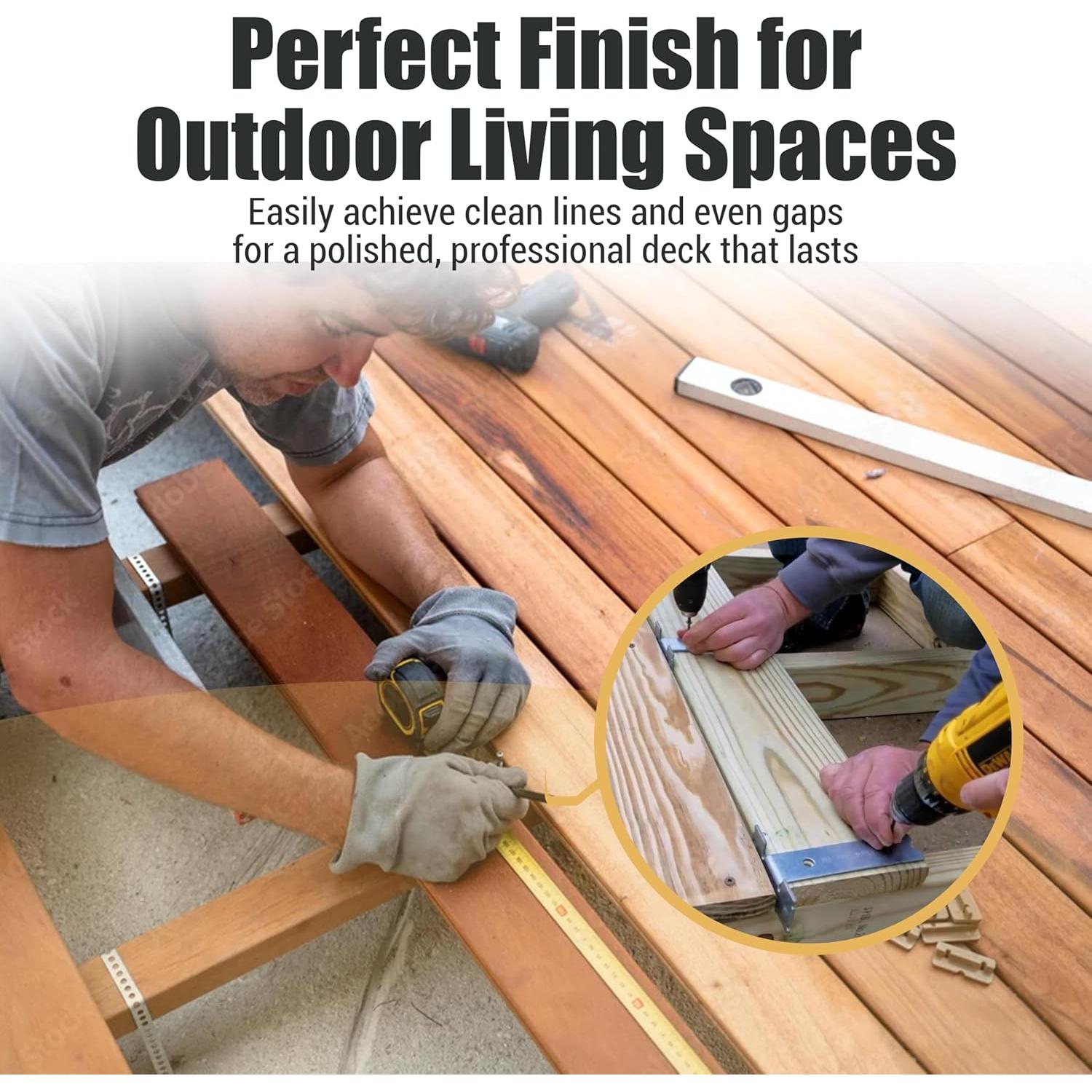 Herramienta de Espaciado Plank Rite 2 Paquetes para Deck 13.97 cm