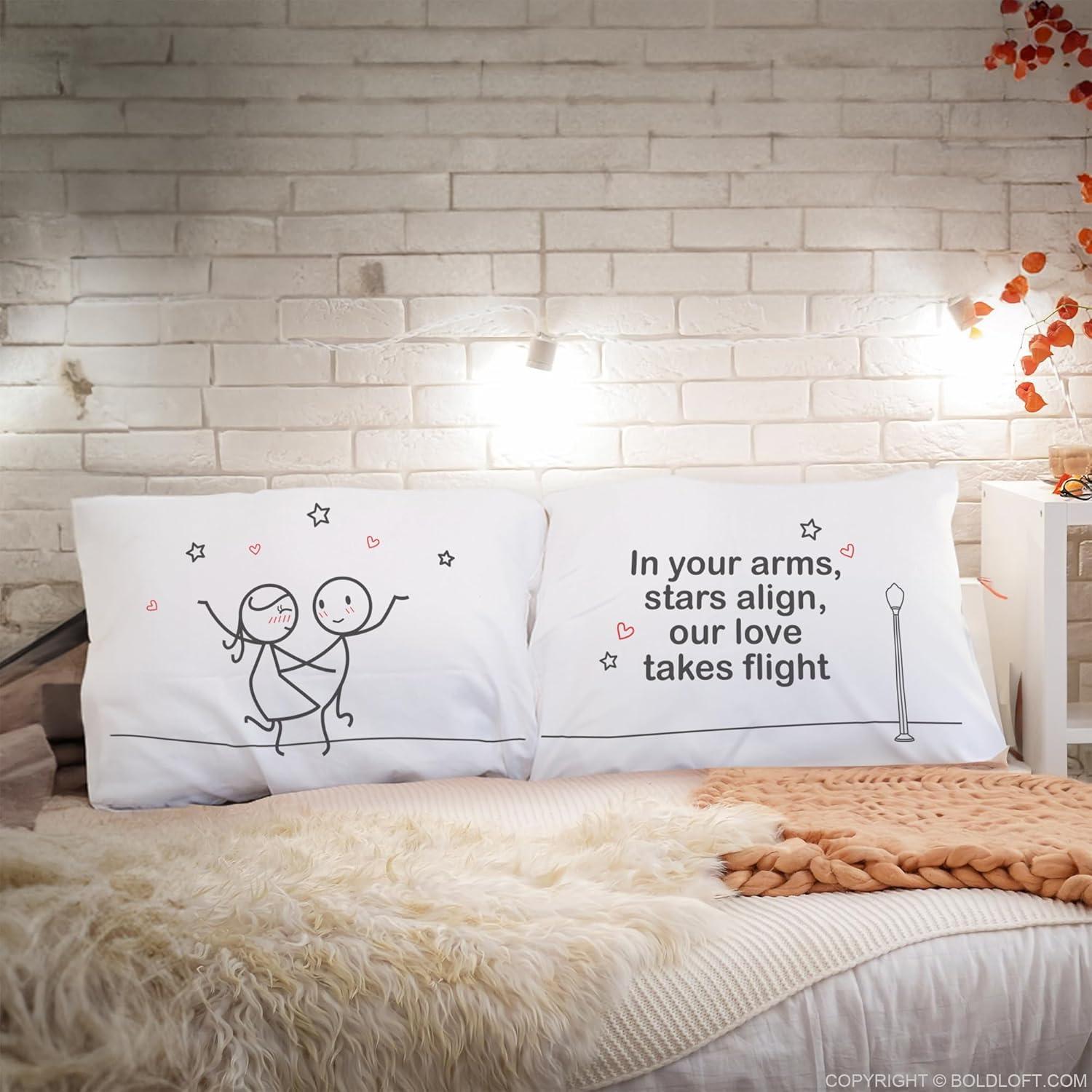 Funda de Almohada Pareja BoldLoft Dance Me Forever 50.8x76.2 cm