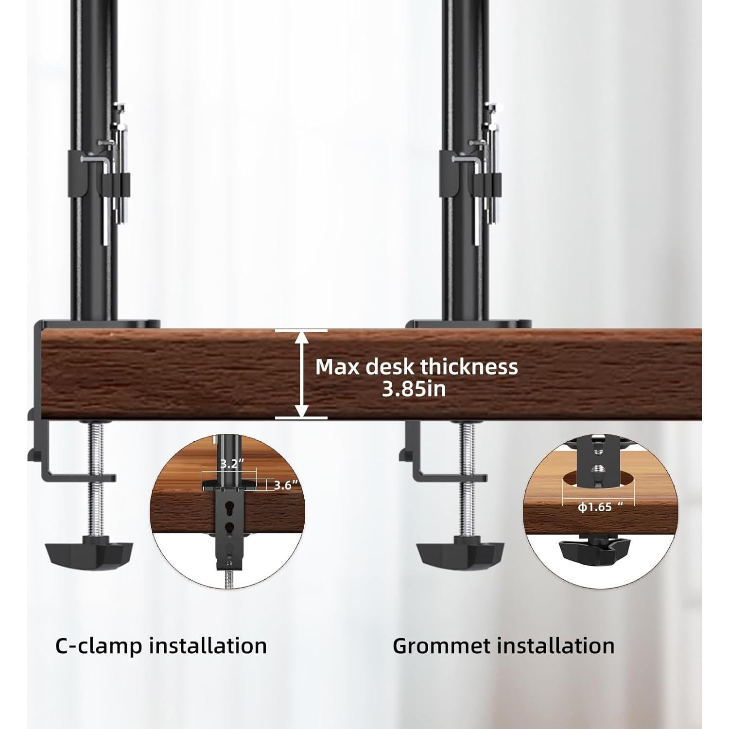 Soporte de Monitor Pholiten Ajustable 13-32" hasta 9.07kg
