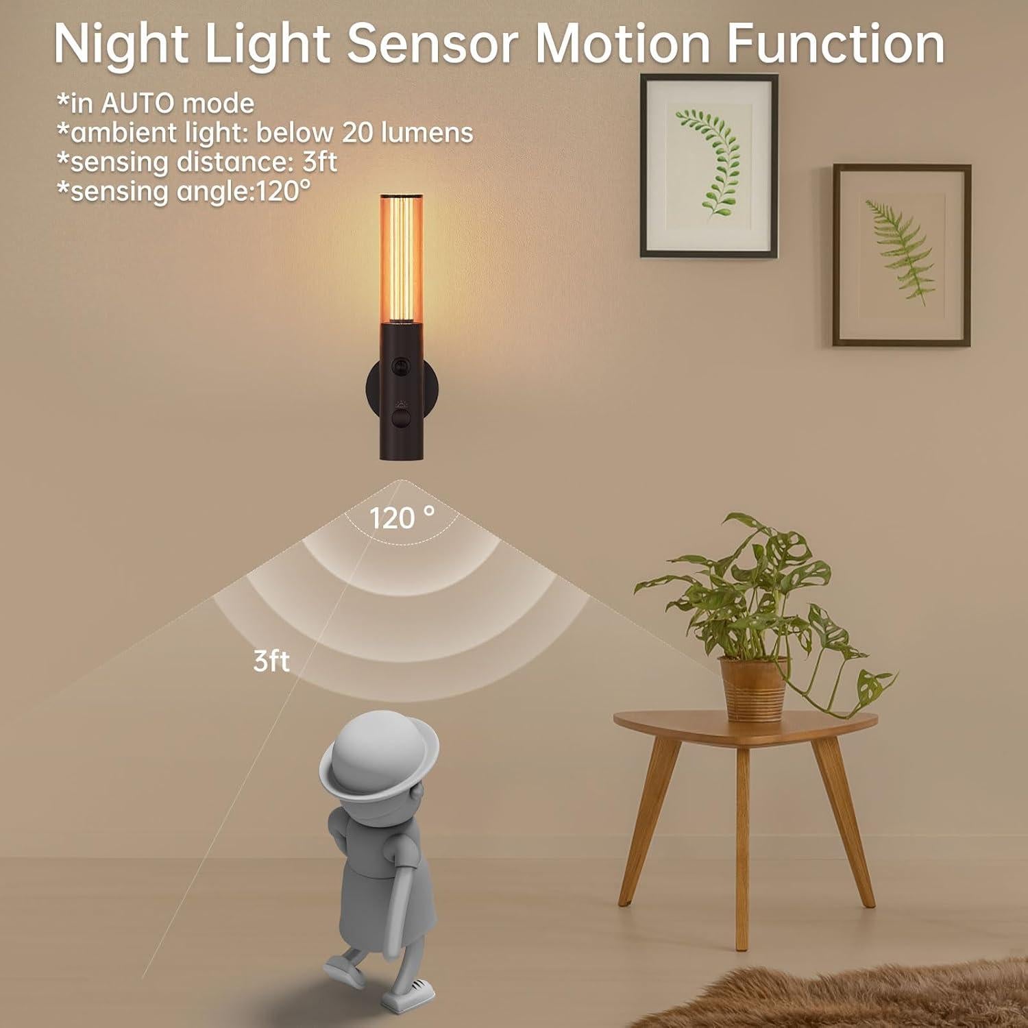 2 Pack Luces Nocturnas LED Koopala con Sensor de Movimiento