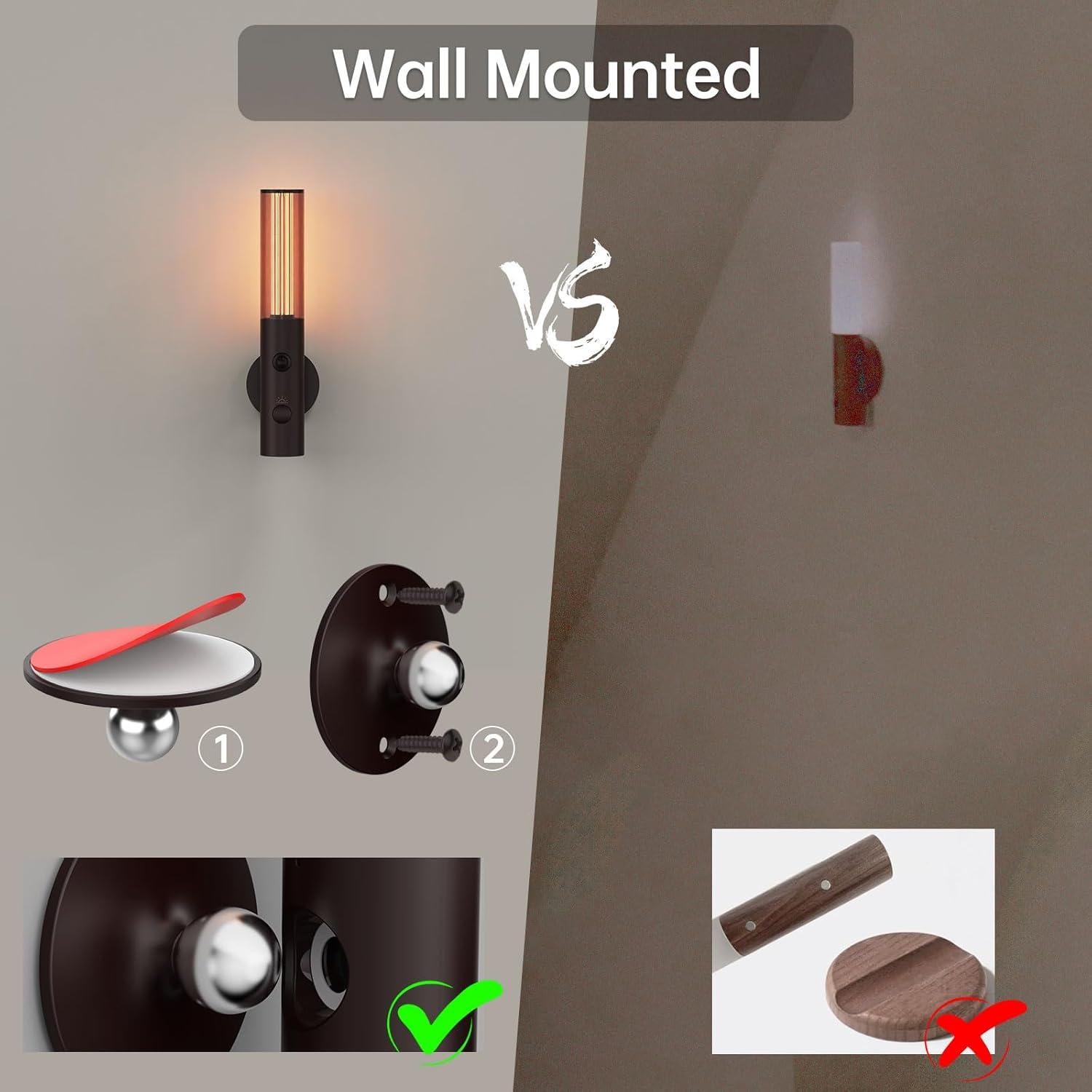 2 Pack Luces Nocturnas LED Koopala con Sensor de Movimiento