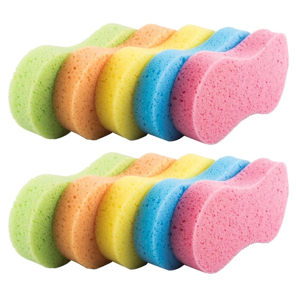 Paquete de 20 Esponjas de Lavado Huvai Multicolor Reutilizables