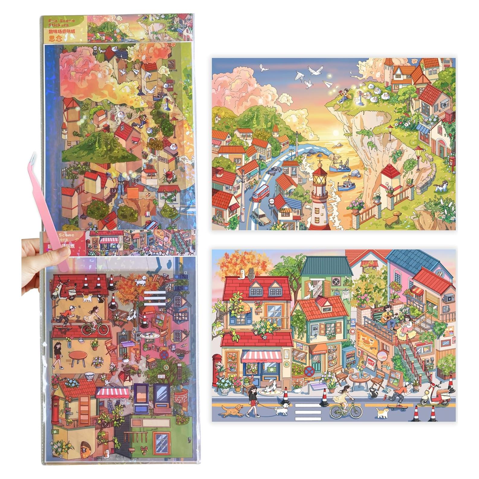 2 Juegos de Stickers Grandes para DIY - ictbqqdt - Fantasía