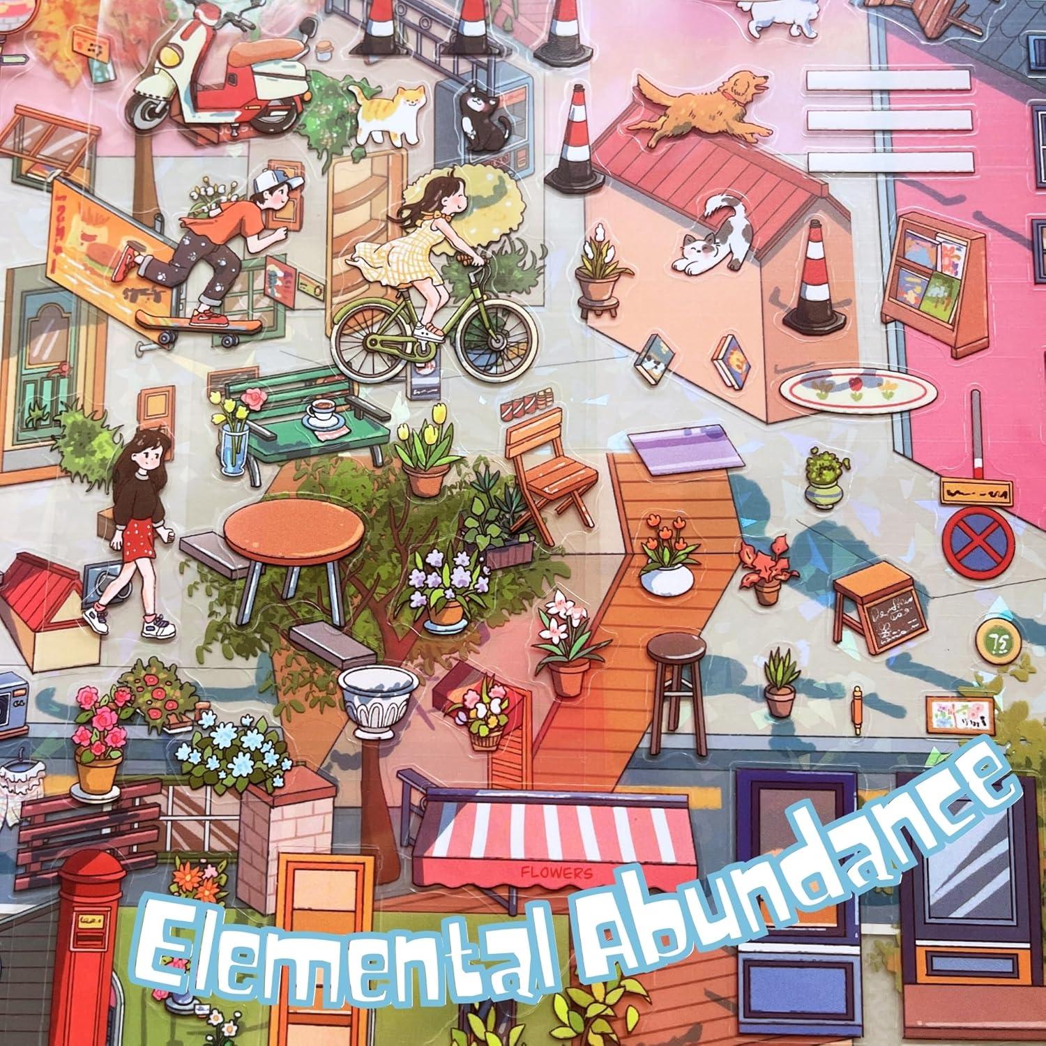 2 Juegos de Stickers Grandes para DIY - ictbqqdt - Fantasía