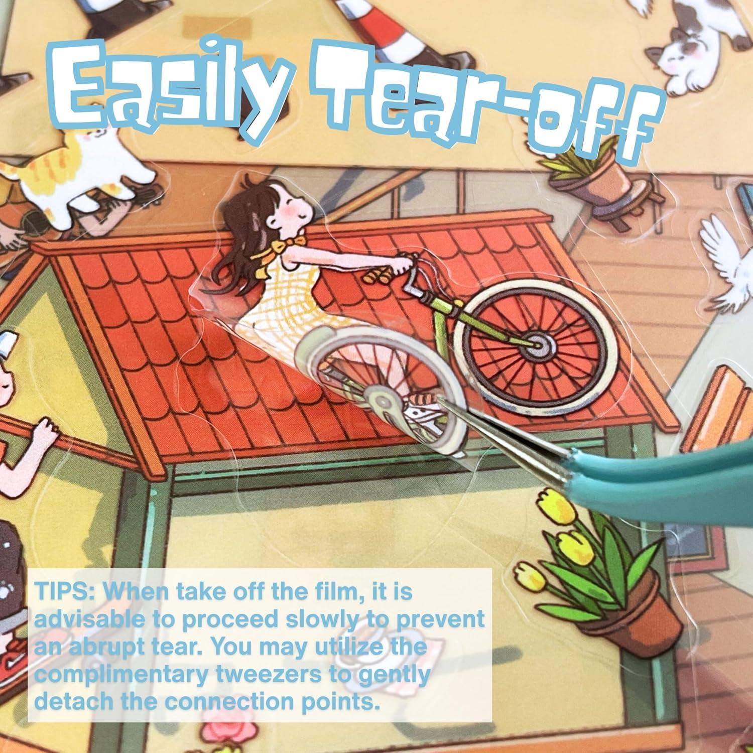 2 Juegos de Stickers Grandes para DIY - ictbqqdt - Fantasía