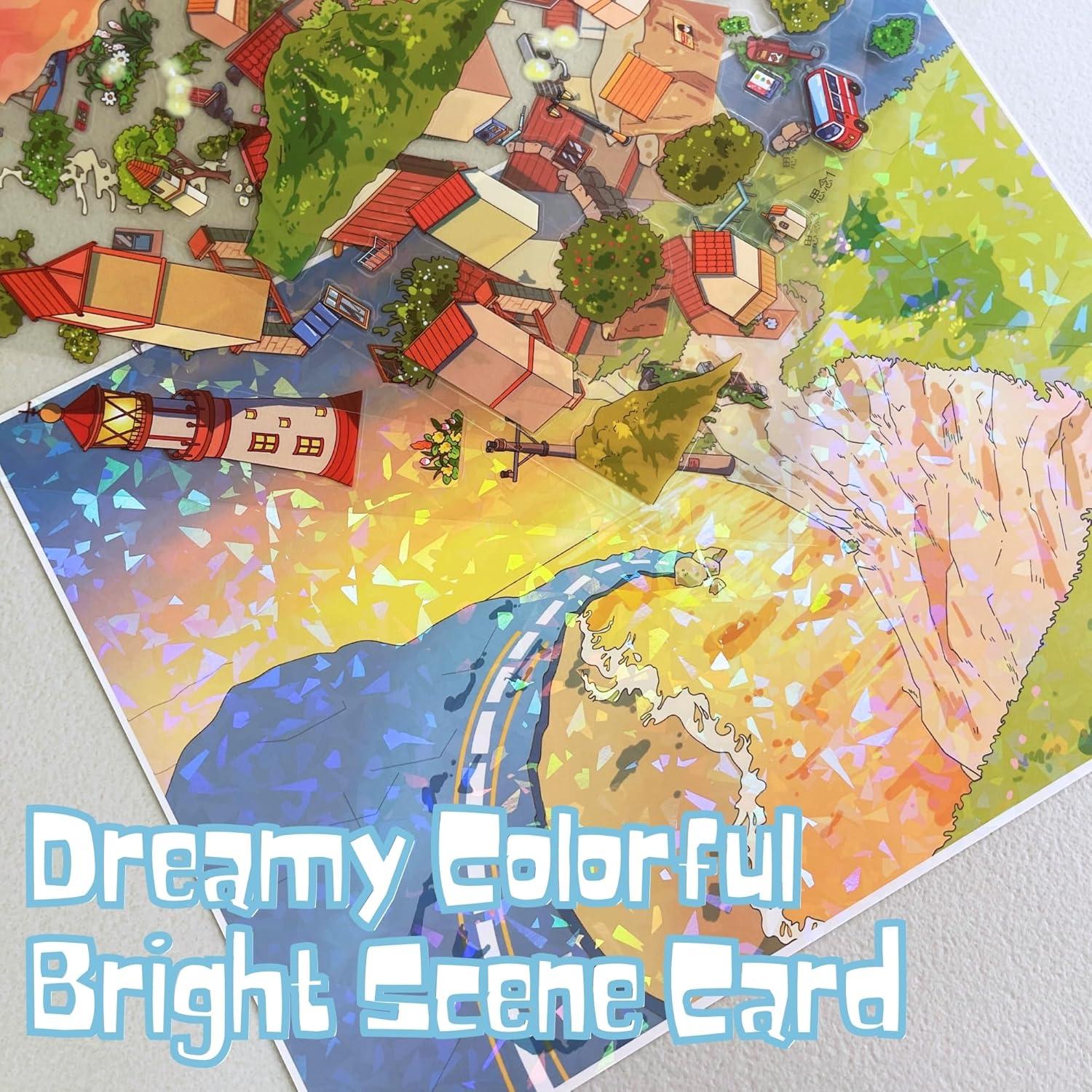 2 Juegos de Stickers Grandes para DIY - ictbqqdt - Fantasía