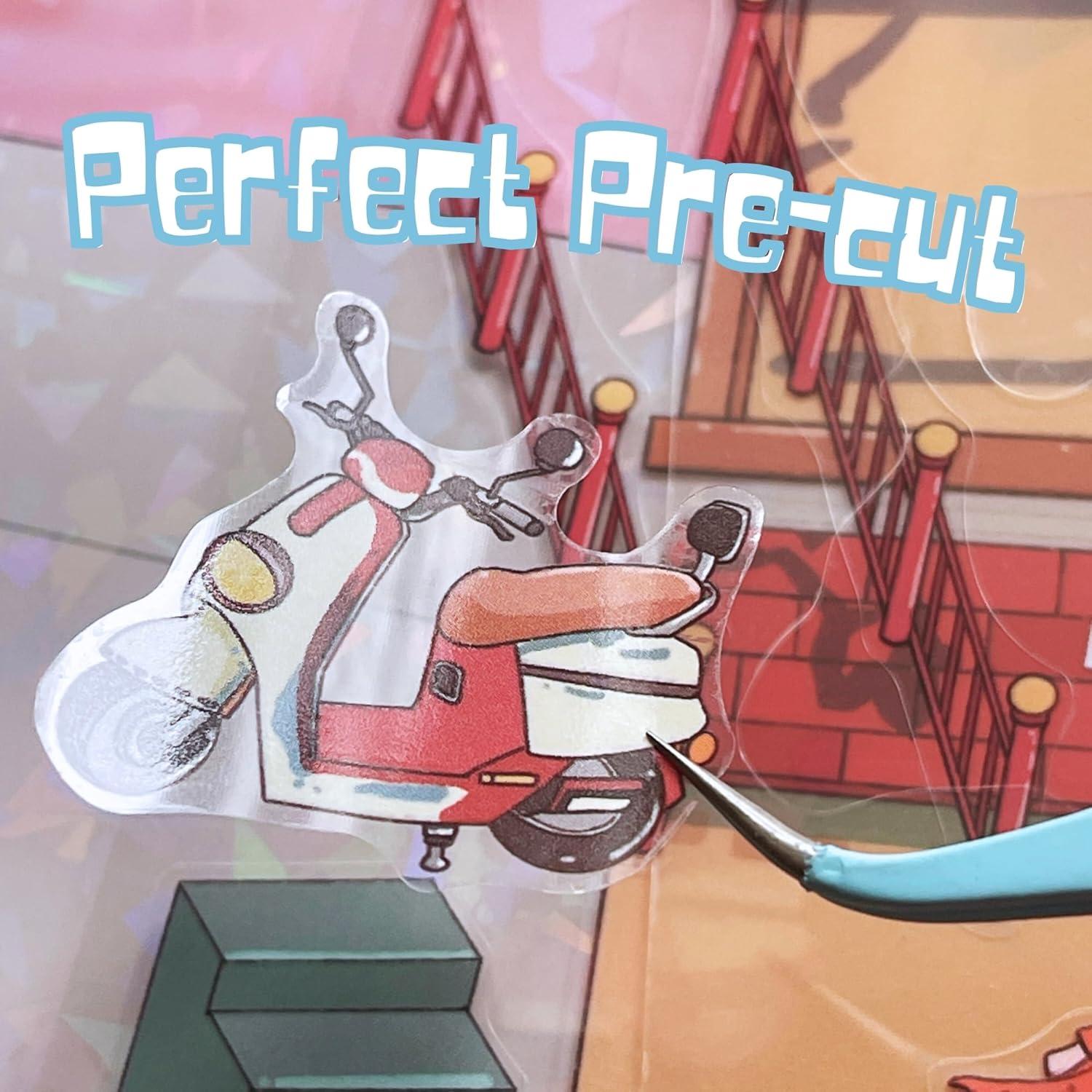 2 Juegos de Stickers Grandes para DIY - ictbqqdt - Fantasía