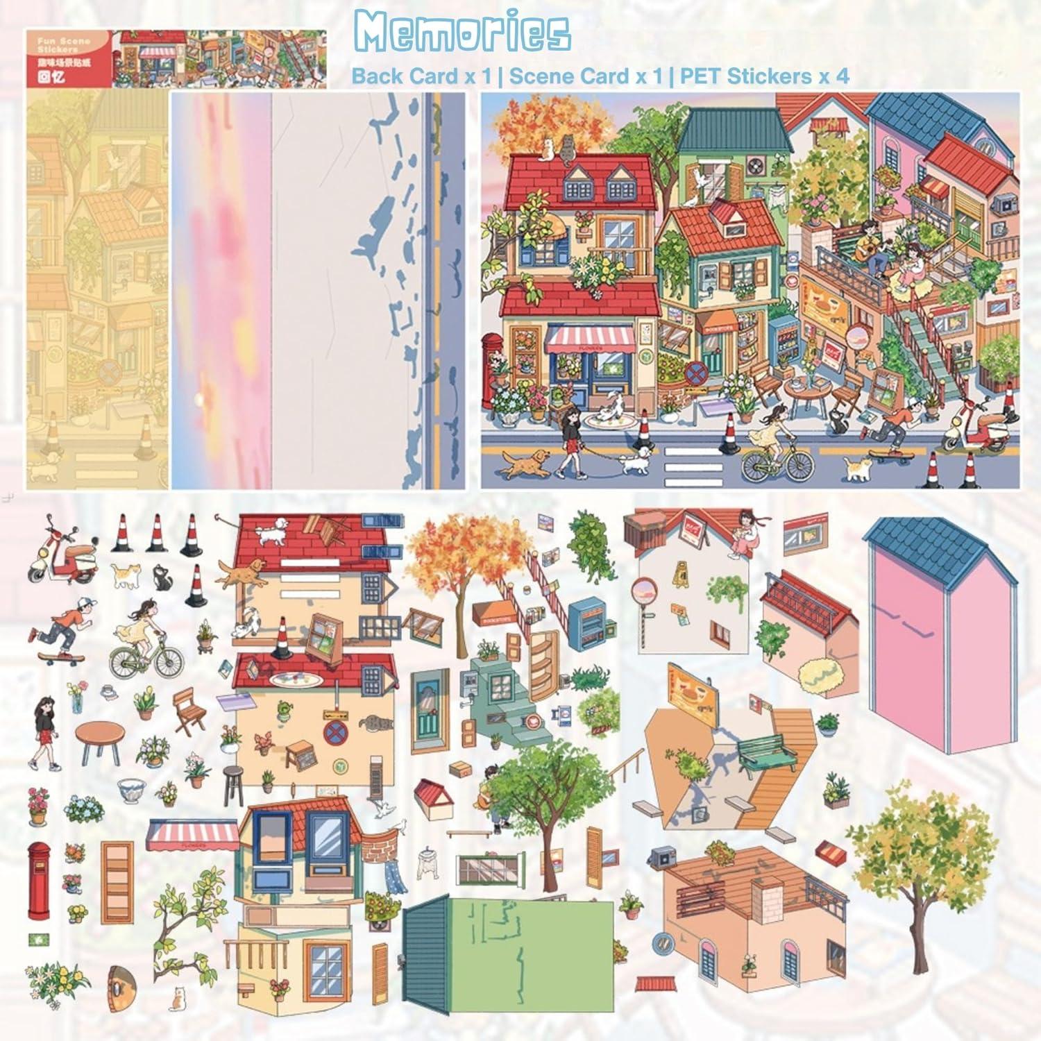 2 Juegos de Stickers Grandes para DIY - ictbqqdt - Fantasía