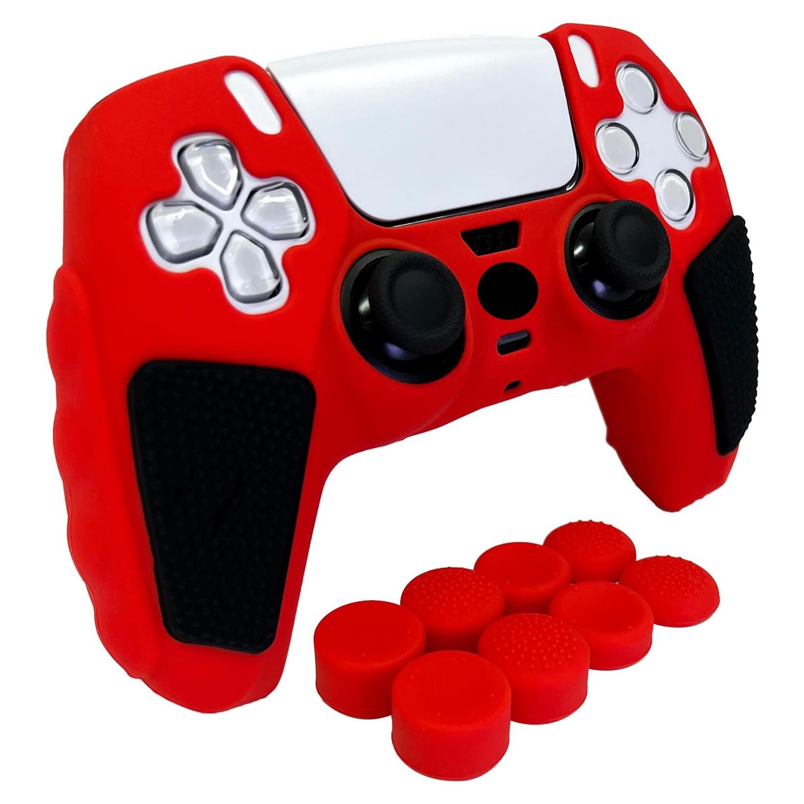 Funda Antideslizante Roja HLRAO para Controlador PS5