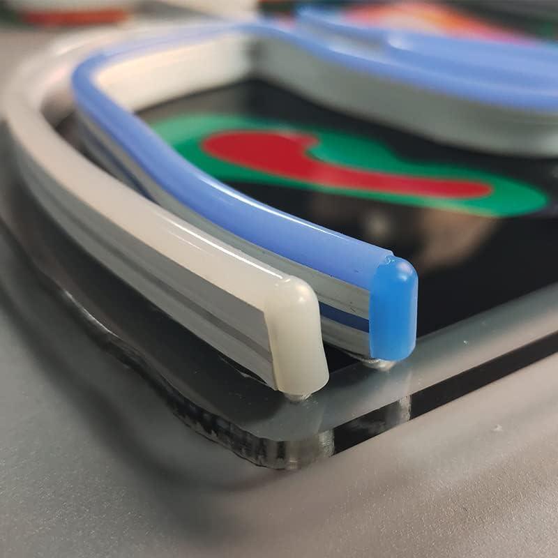 Luz de neón chica con cara hacia arriba Shunyingwanda 41x33cm