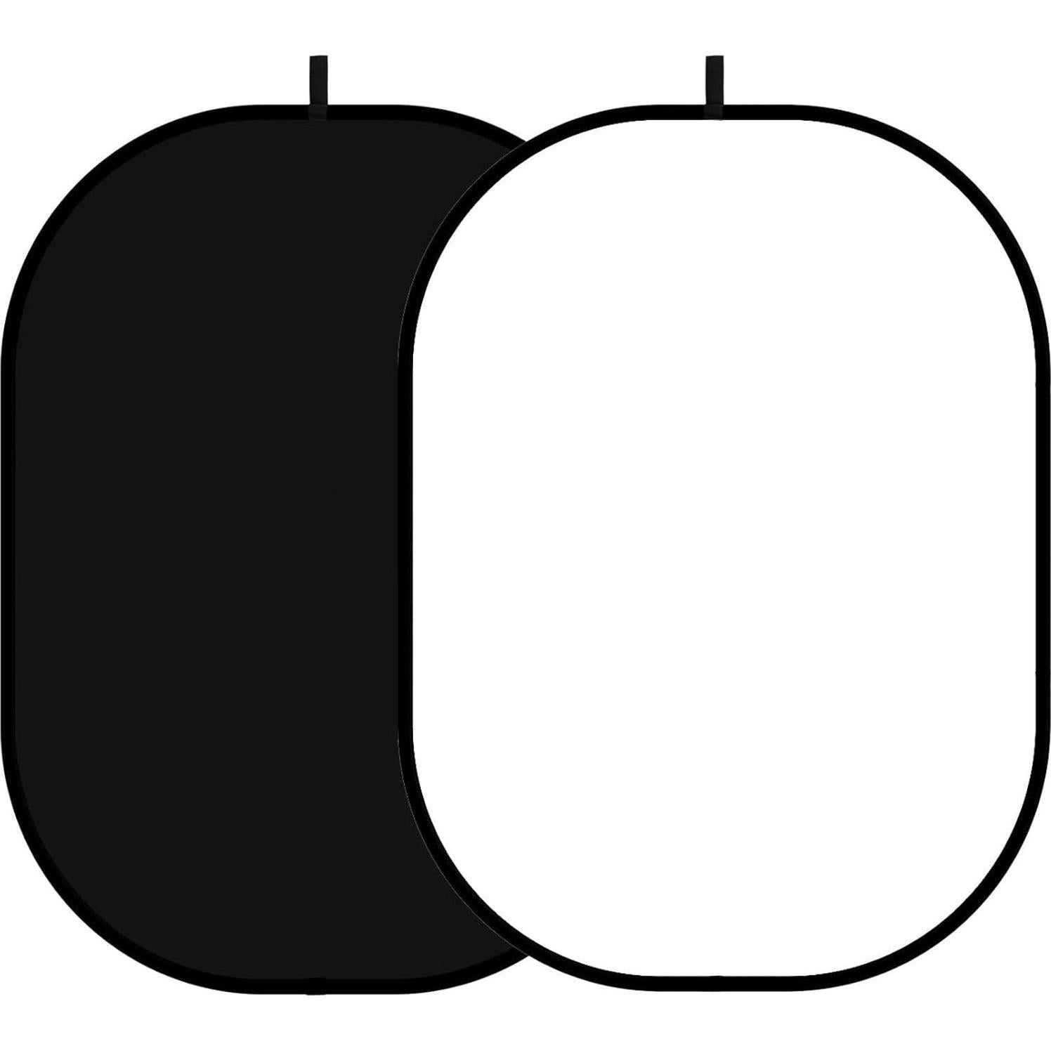 Fondo Chromakey Plegable 2-en-1 Negro Blanco YUOCU 1x1.5m