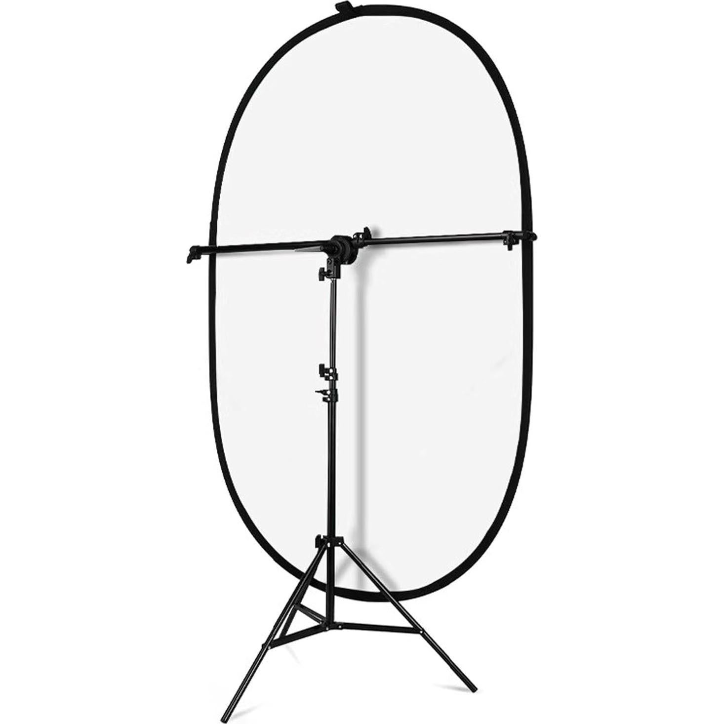 Fondo Chromakey Plegable 2-en-1 Negro Blanco YUOCU 1x1.5m