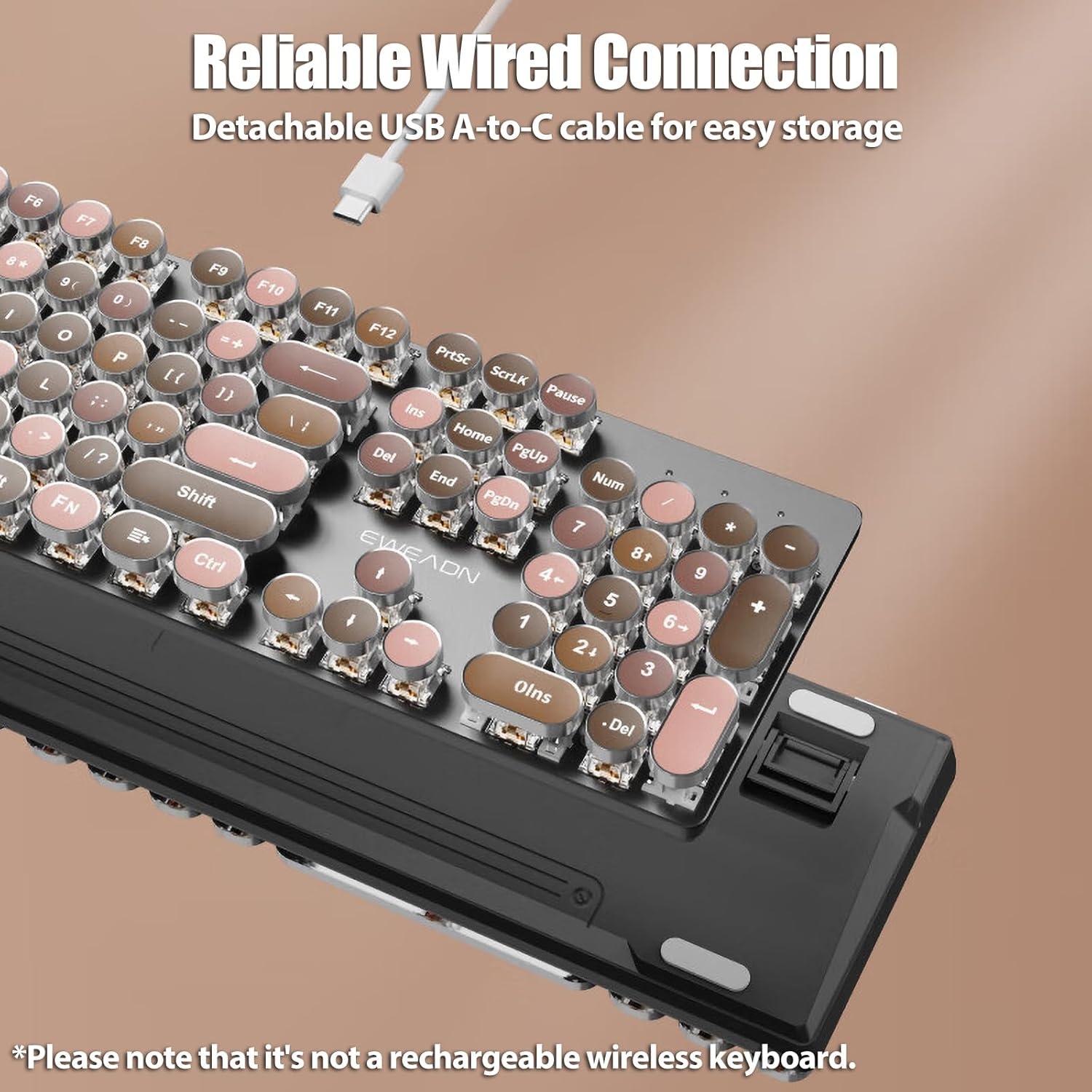 Teclado Mecánico TISHLED V30 USB-C 104 Teclas Retroiluminado