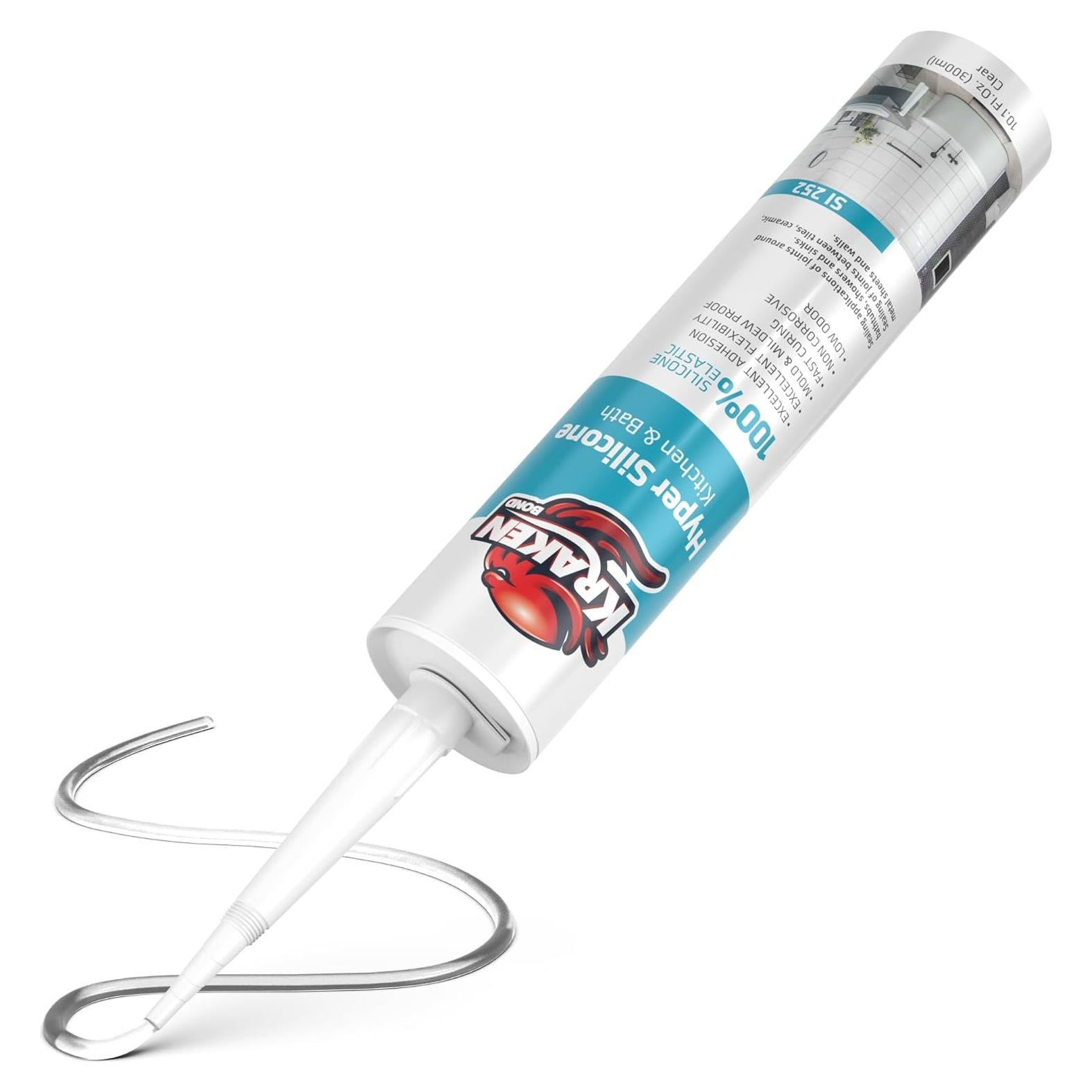 Sellador de Calafateo Kraken Bond 100% Silicona Neutra 300ml