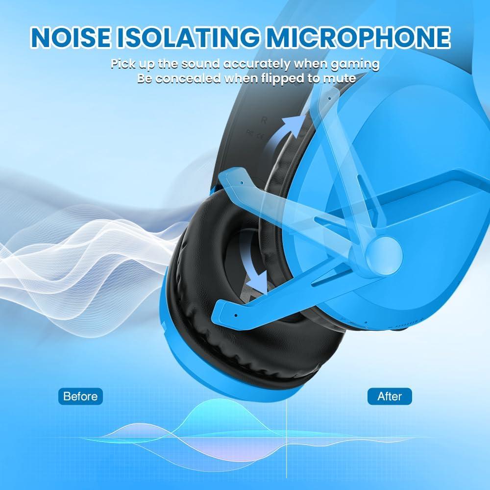 Auriculares Gaming Inalámbricos Wolflaws TA2000 Azul 50mm