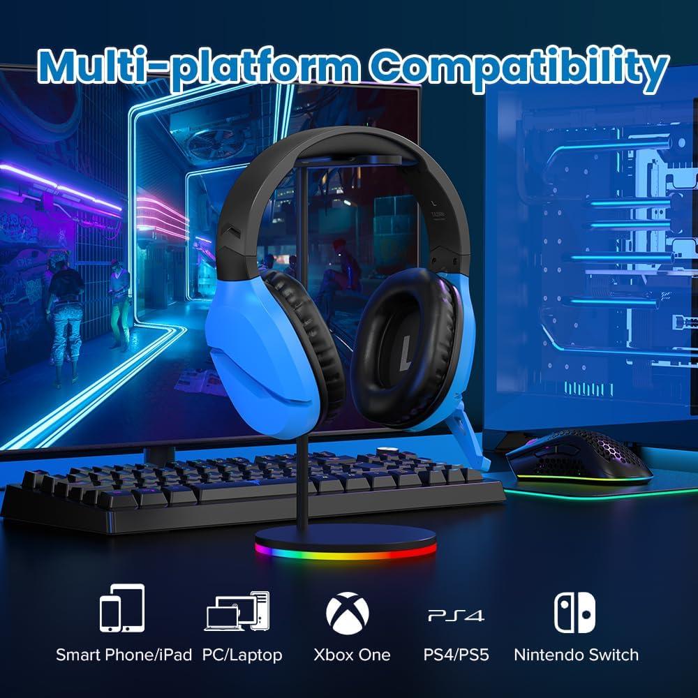 Auriculares Gaming Inalámbricos Wolflaws TA2000 Azul 50mm