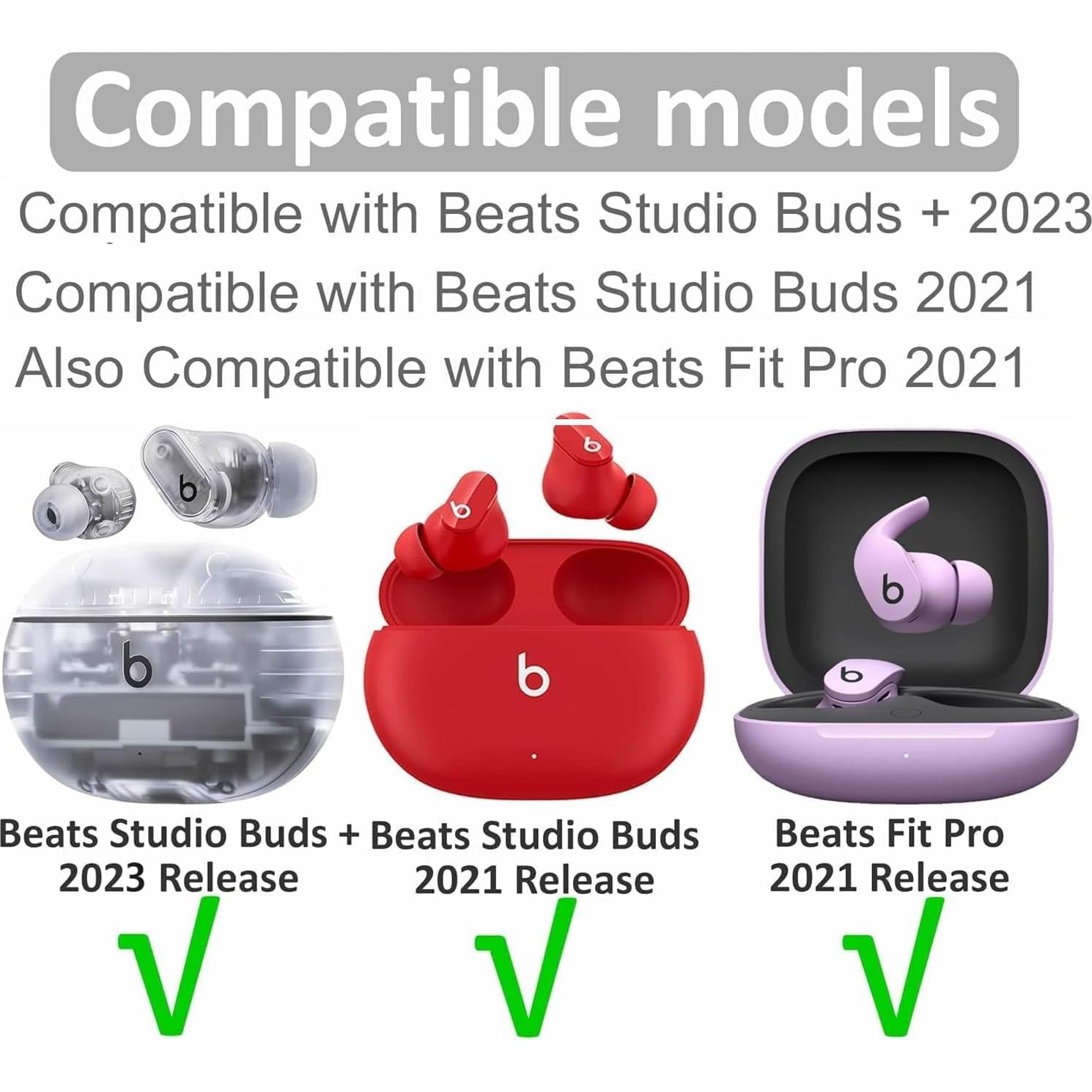 Puntas de oído silicona 6 pares S/M/L para Beats Studio Buds+