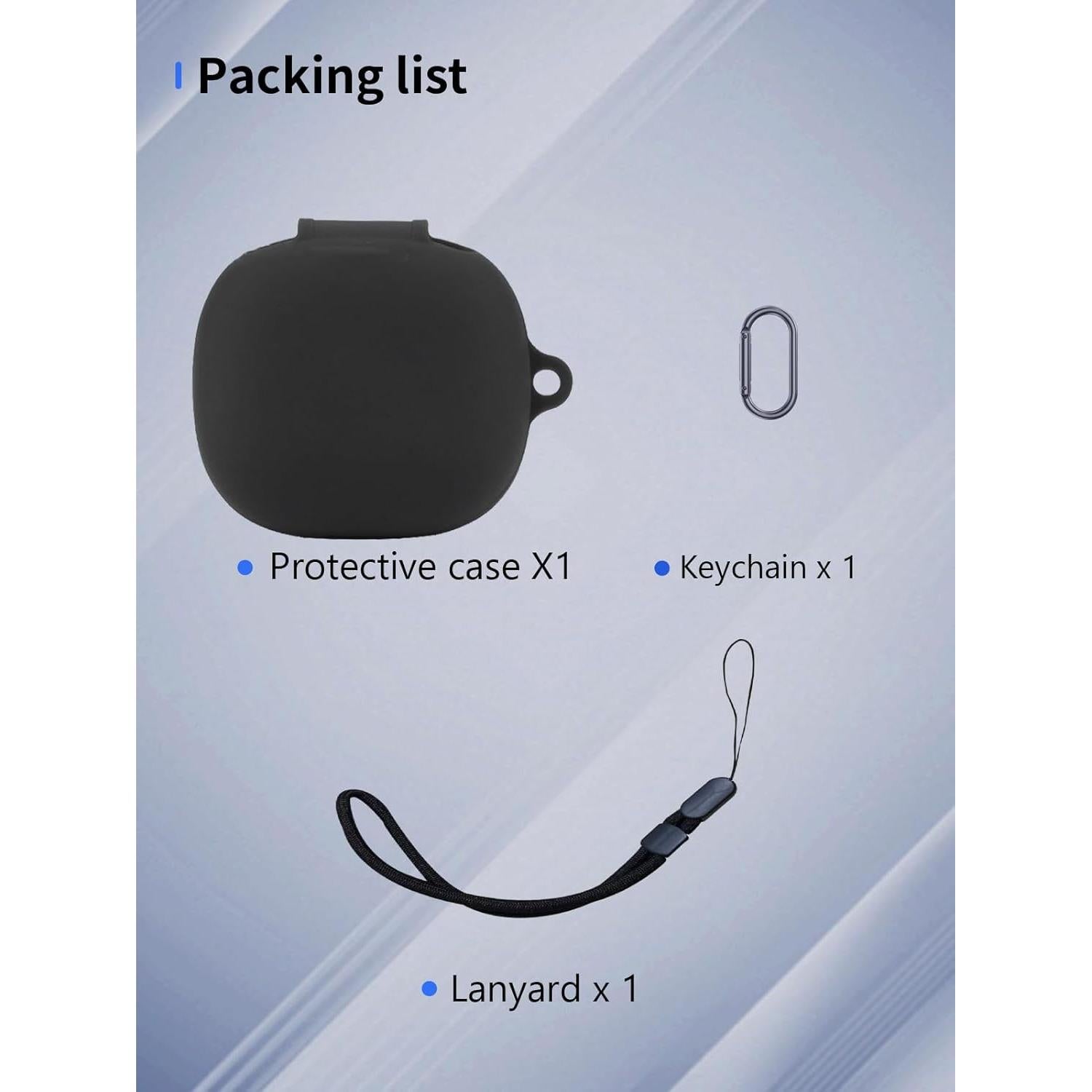 Funda de Silicona para Auriculares Inalámbricos Anker P20i - Negro