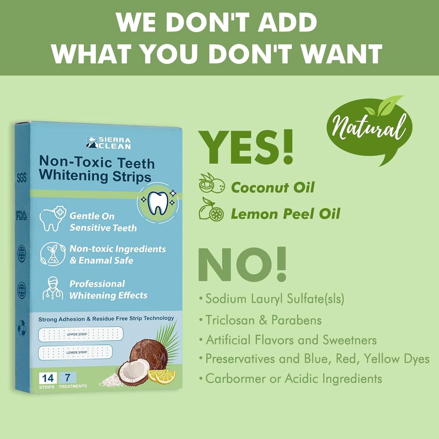 Tiras Blanqueadoras de Dientes Sierra Clean - 14 Unidades