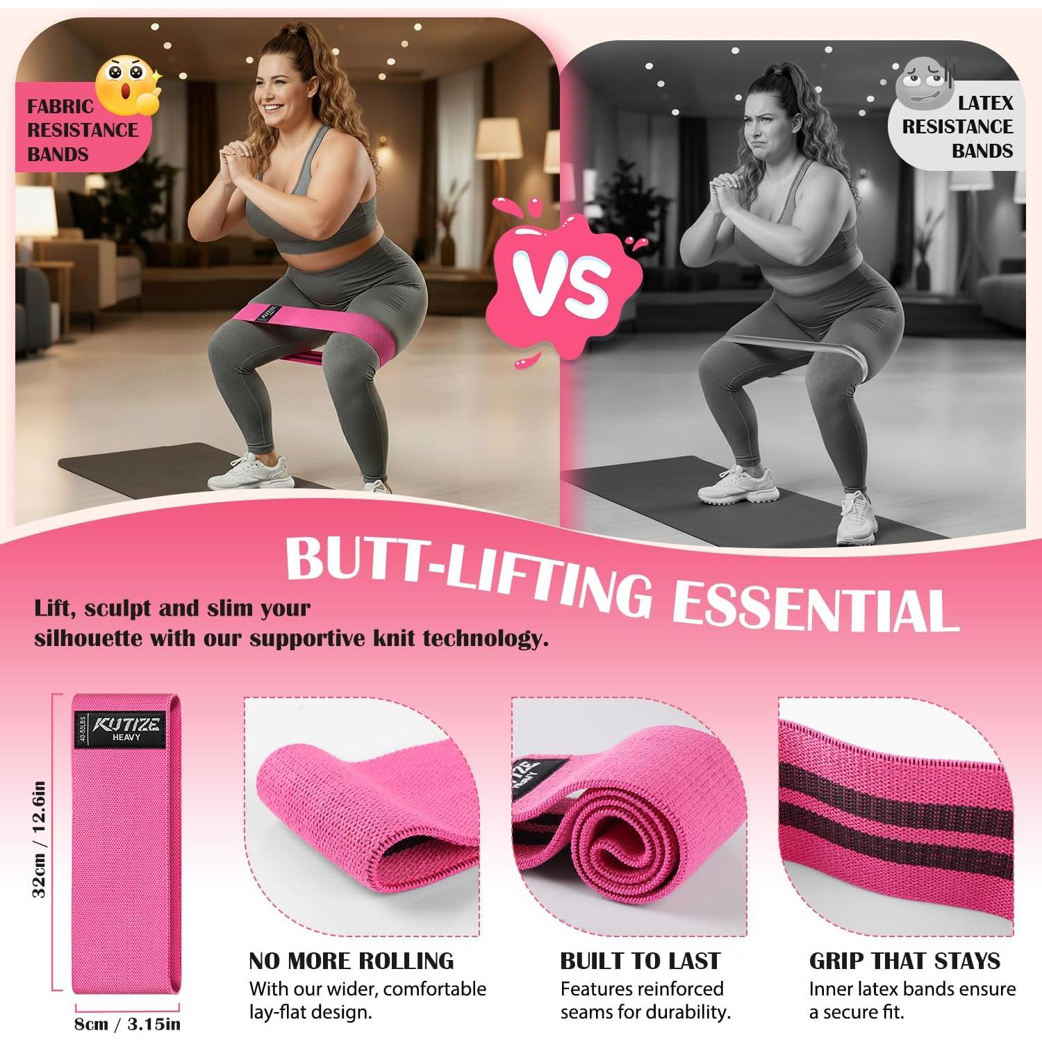 Conjunto de Bandas de Resistencia KUTIZE para Tobillos y Cadera
