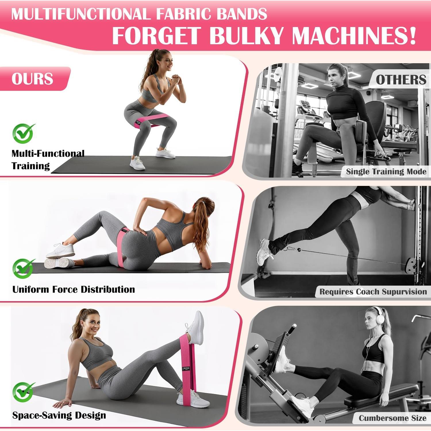 Conjunto de Bandas de Resistencia KUTIZE para Tobillos y Cadera