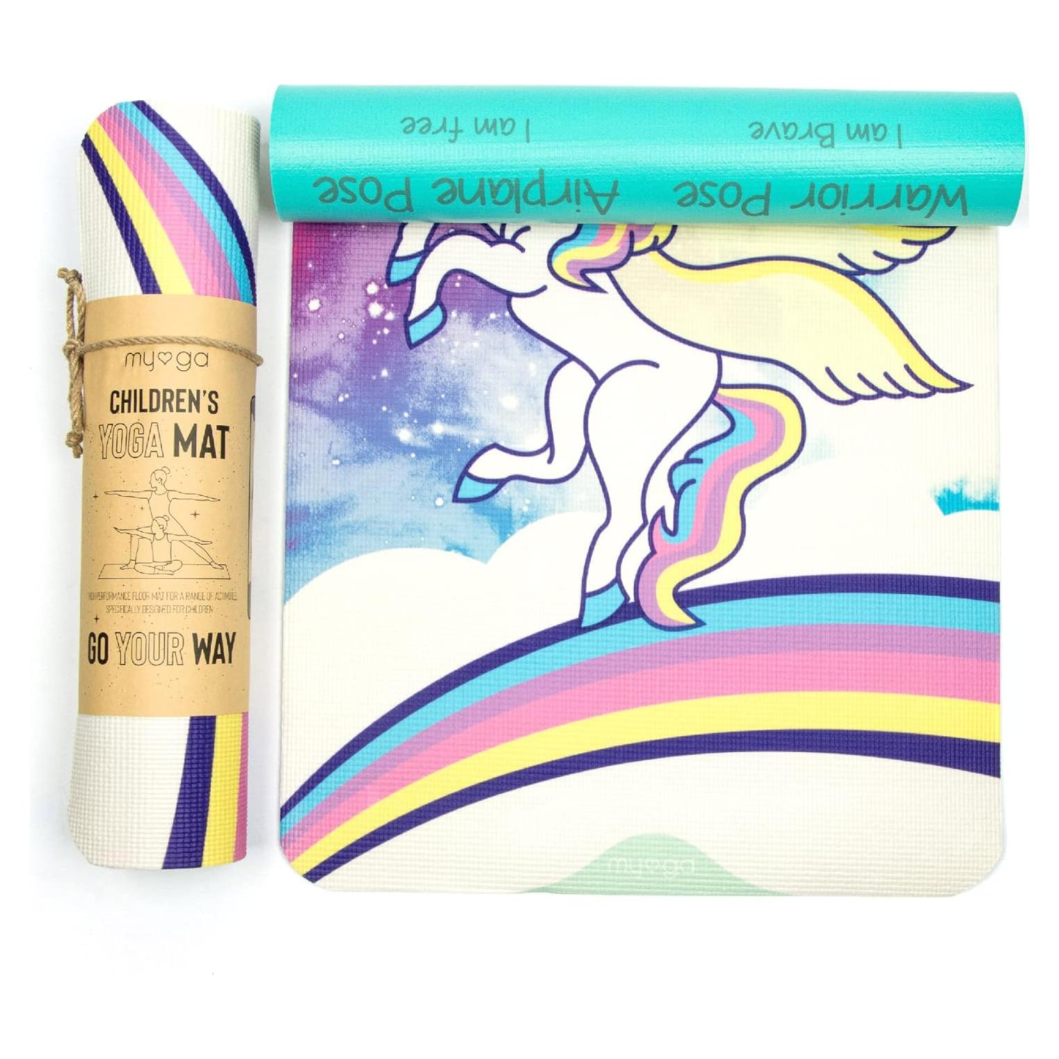 Esteras de Yoga para Niños Myga 6mm Antideslizante Ecológica