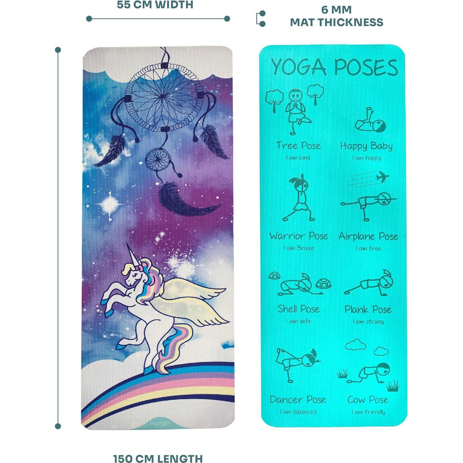 Esteras de Yoga para Niños Myga 6mm Antideslizante Ecológica