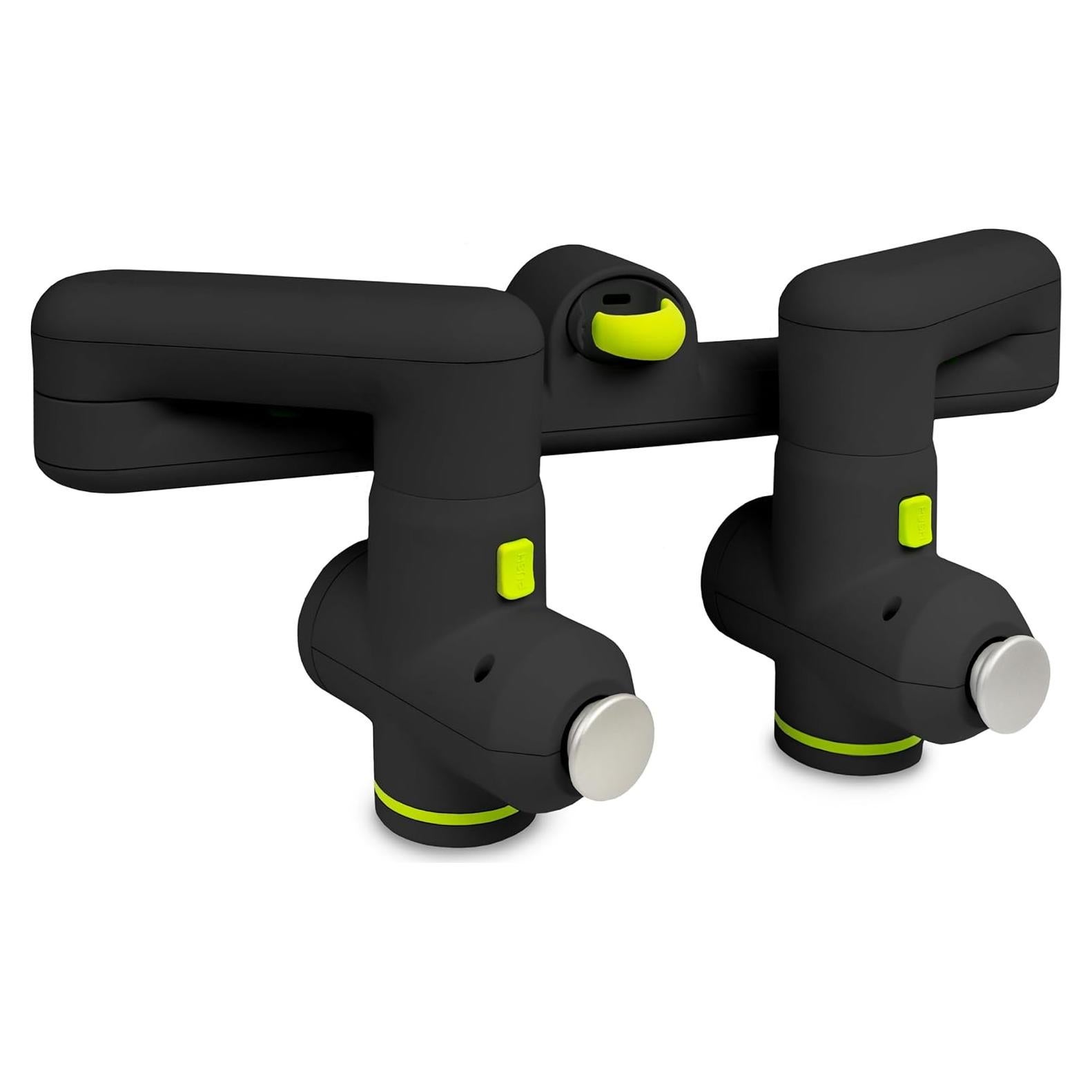 Pistola Masajeadora ProsourceFit Dual Pro, 6 Accesorios, Alivio Tejido Profundo, 4 Velocidades, Silenciosa, Negra