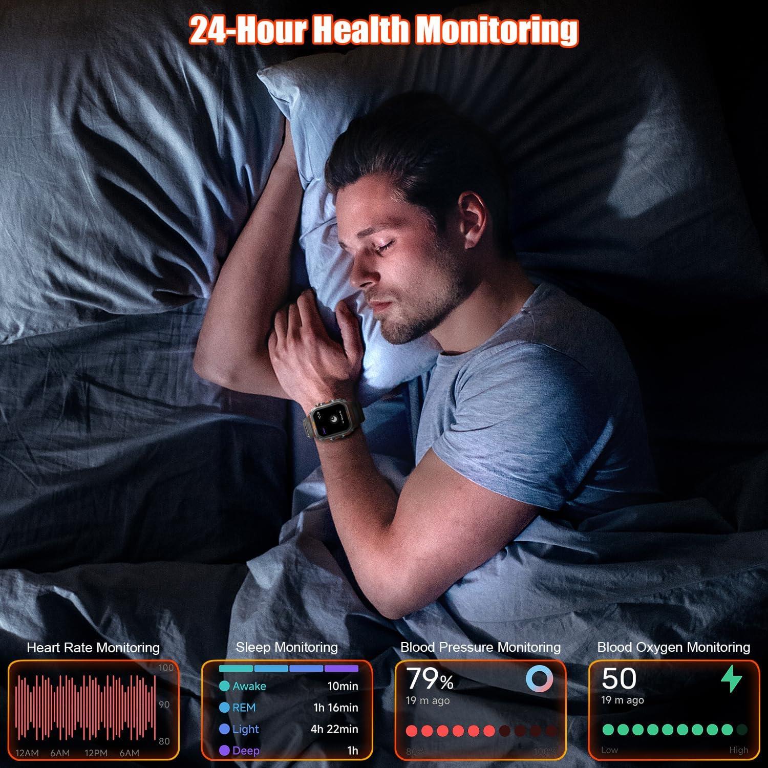 Reloj Inteligente Militar SGJIK FT61 - GPS, 100+ Modos, Pantalla 4.45 cm