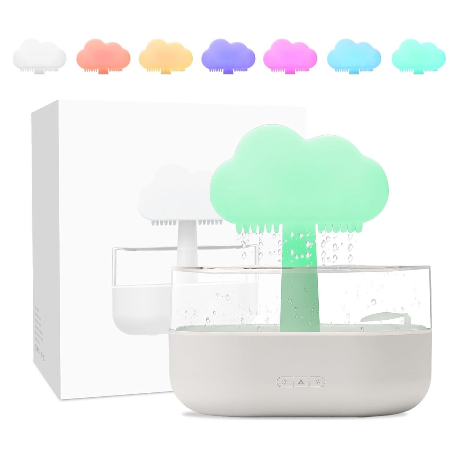 Humidificador de Nubes de Lluvia Rican 200ml Luz Nocturna