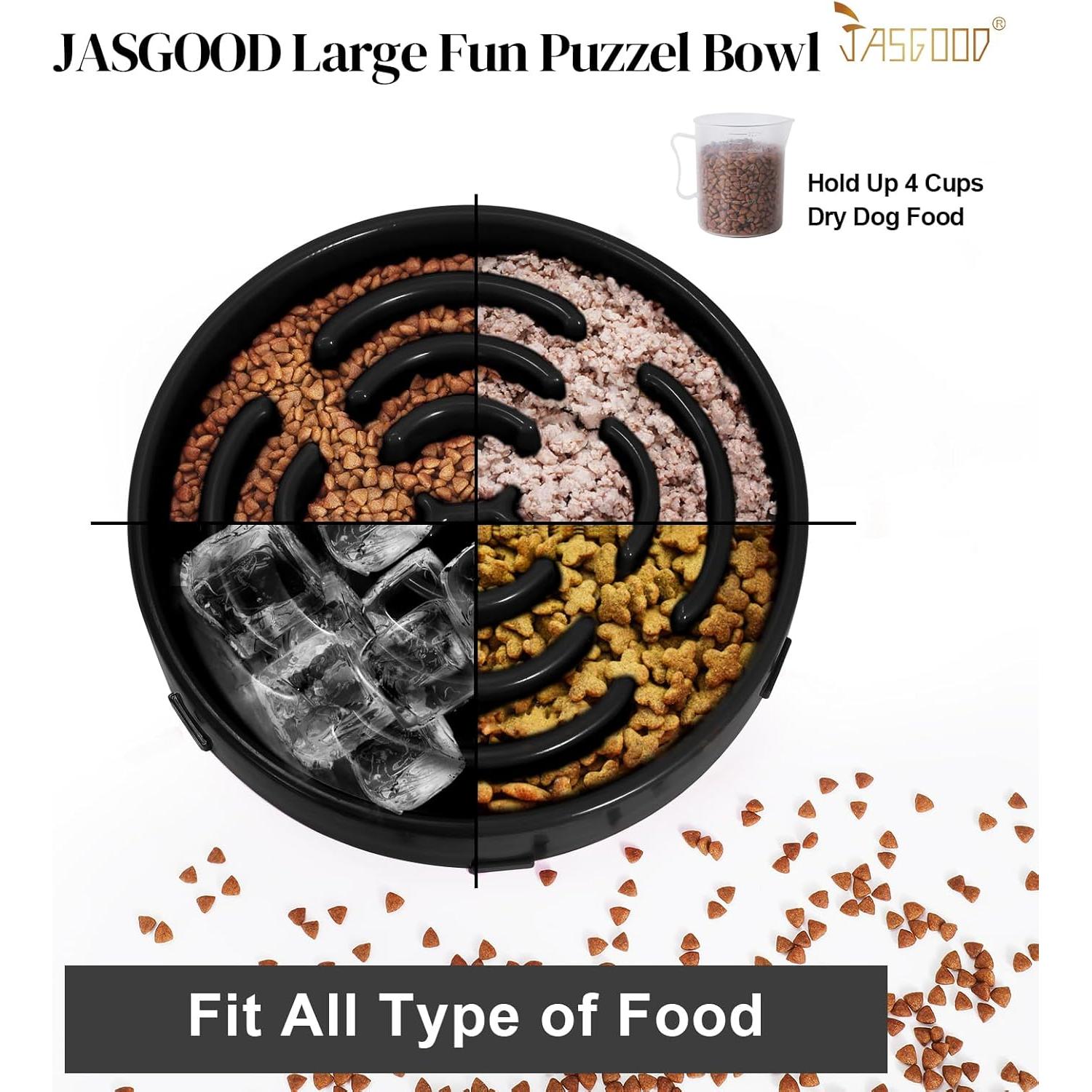 Cuenco Antiahogo para Perros Grandes JASGOOD - 25 cm