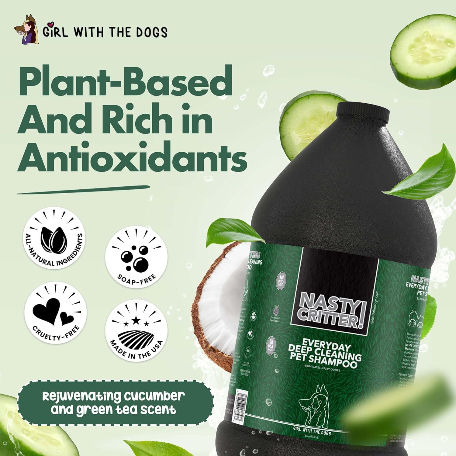 Champú para Perros Nasty Critter! Chica Con Los Perros 3.78L