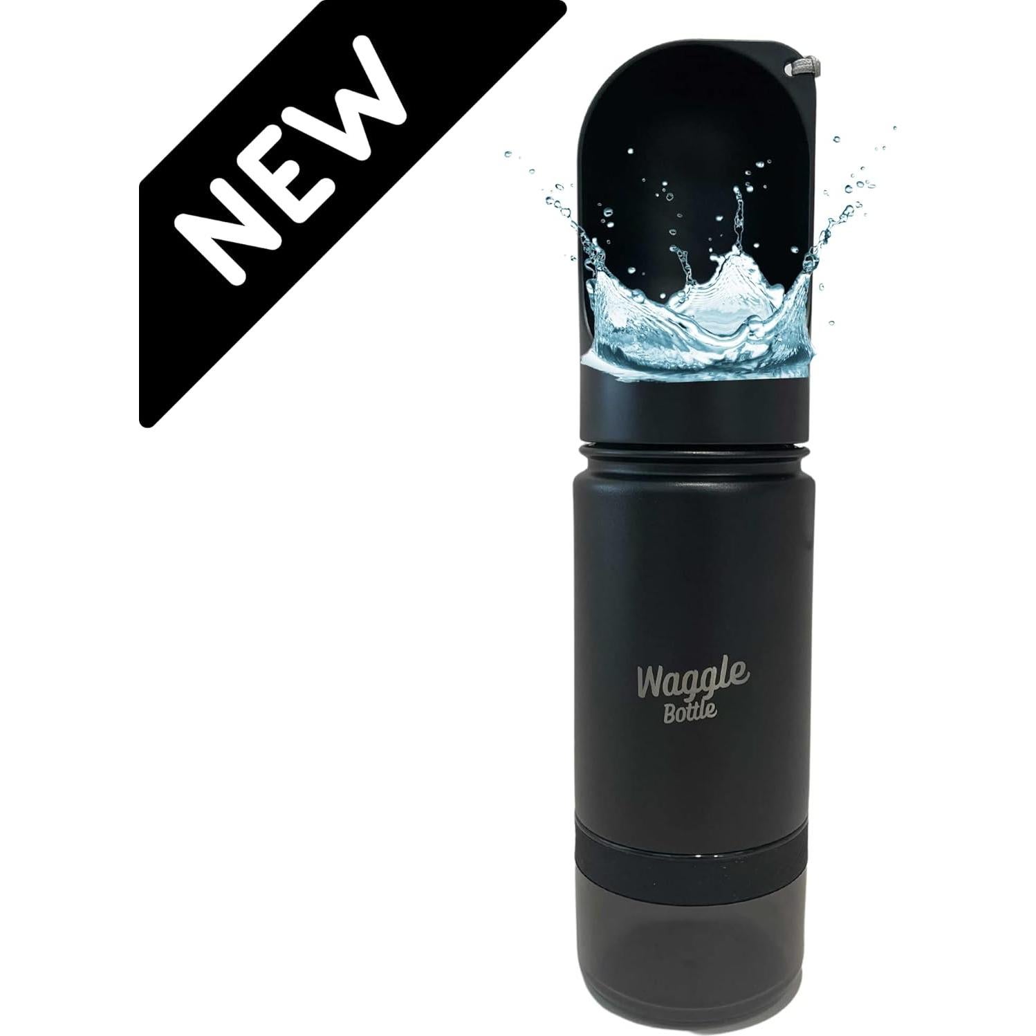 Botella de Agua para Perros Waggle 414ml Acero Inoxidable