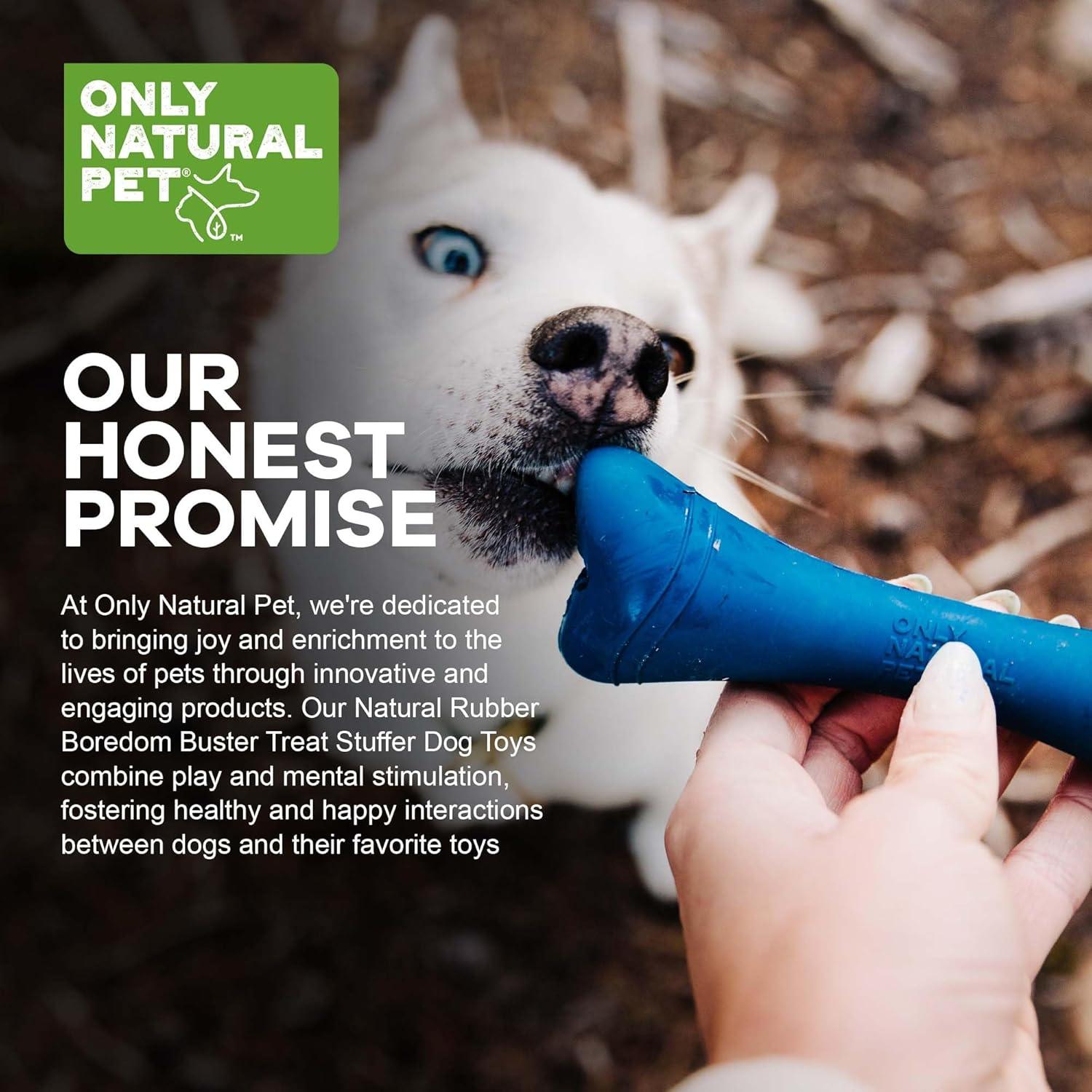 Hueso Bobble Solo Natural Mascota - Juguete Interactivo Azul