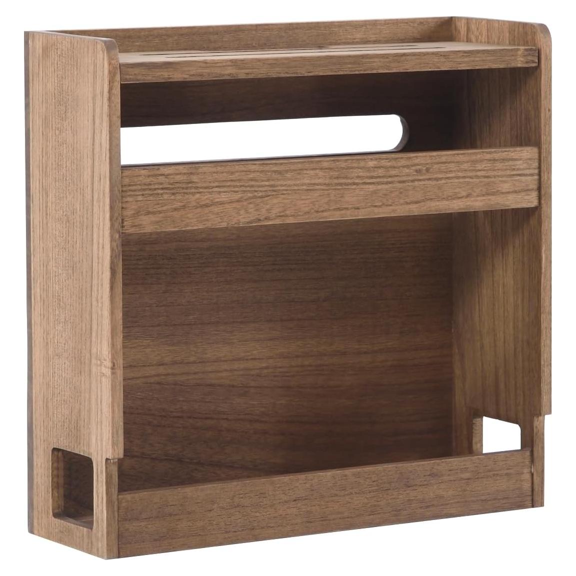 Caja de Almacenamiento para Router KIRIGEN Marrón Oscuro 41x14x40cm