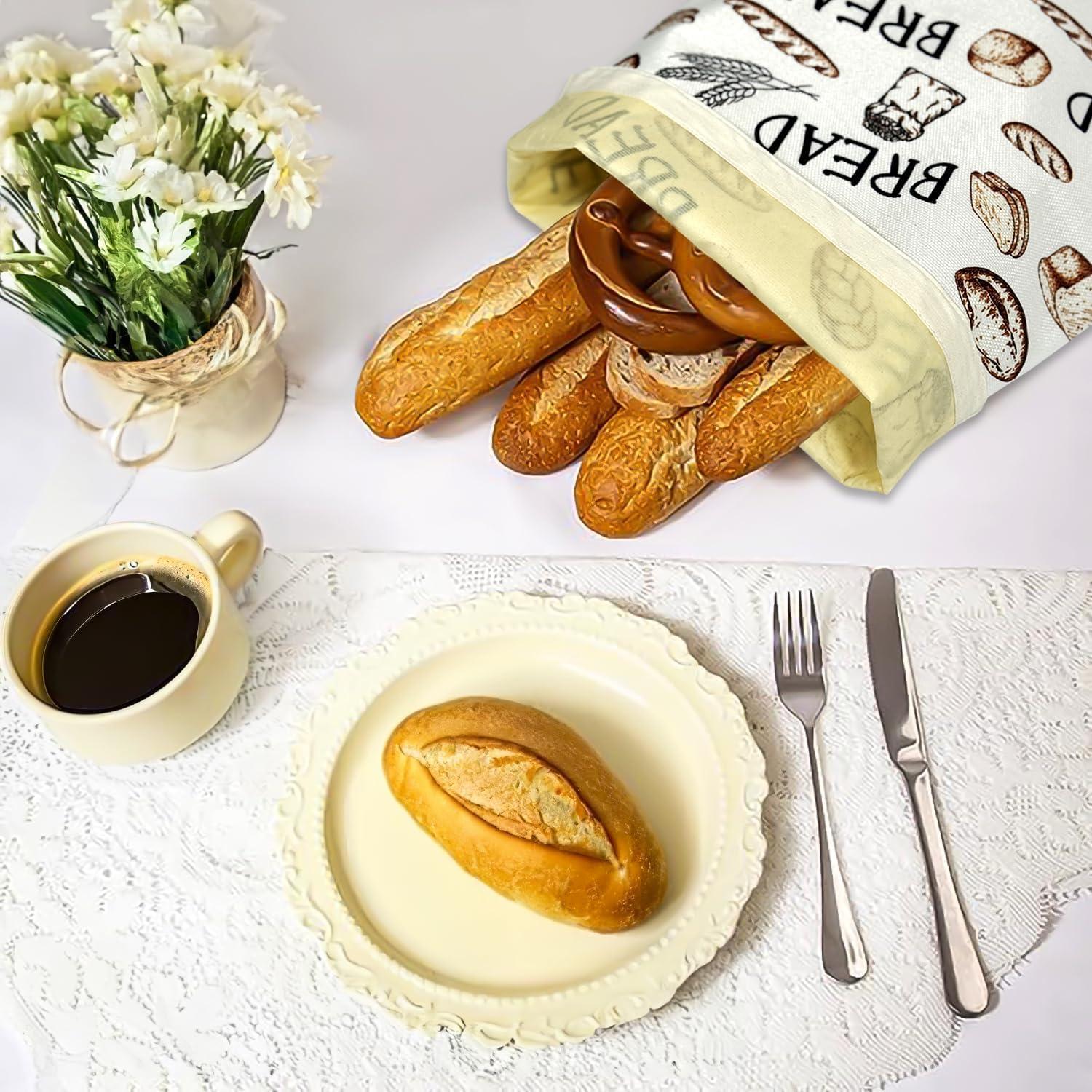 Bolsas de Pan Reutilizables PACOTK 31.8x40.6 cm Cera de Abeja