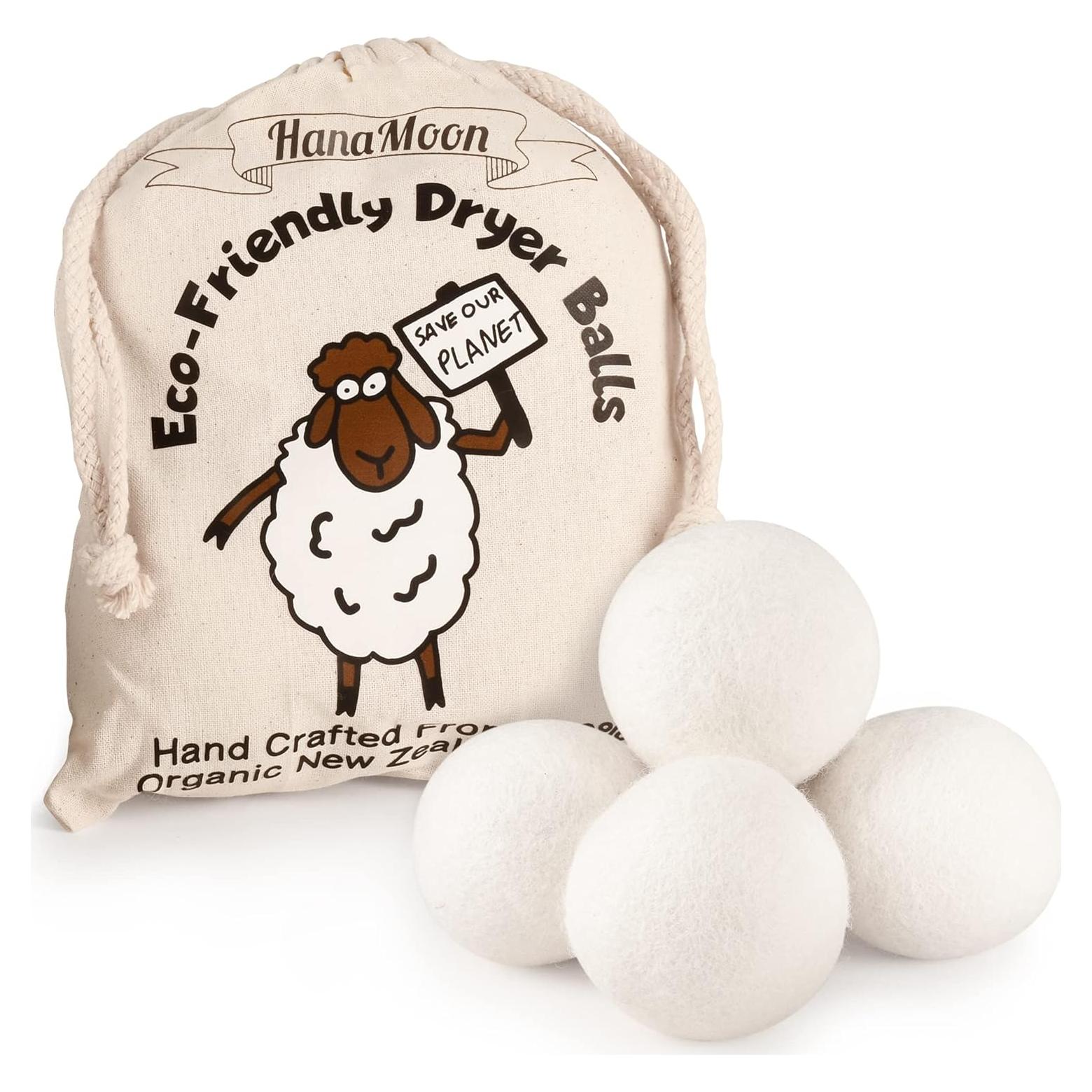 Bolas de Secadora de Lana HanaMoon XL - Ecológicas y Reutilizables