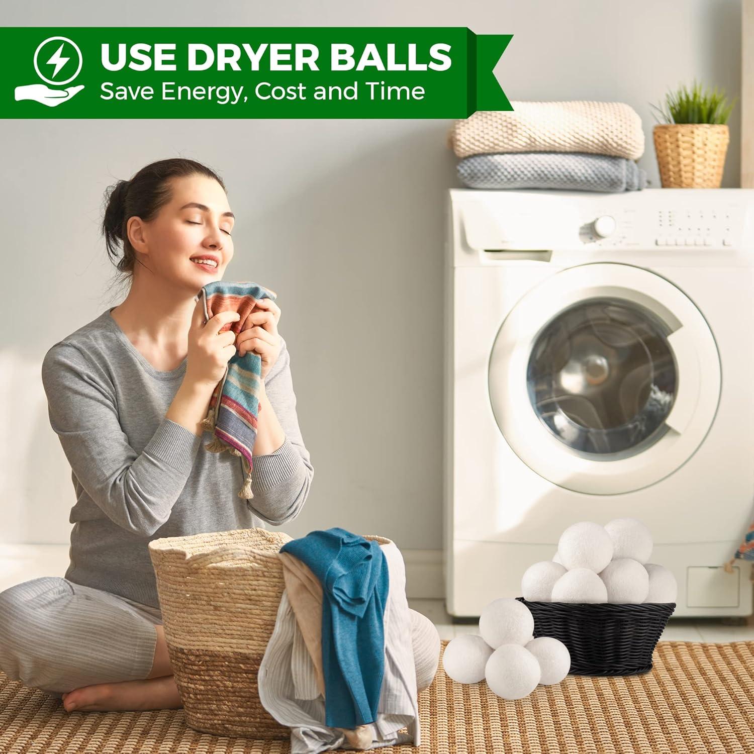 Bolas de Secadora de Lana HanaMoon XL - Ecológicas y Reutilizables