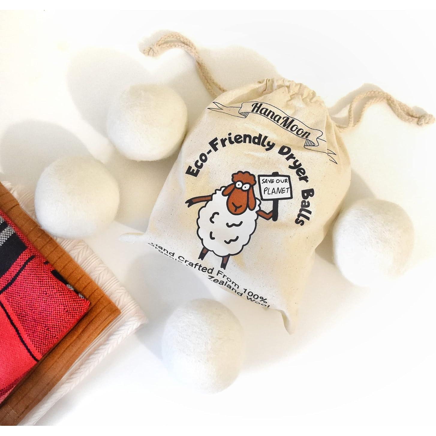 Bolas de Secadora de Lana HanaMoon XL - Ecológicas y Reutilizables