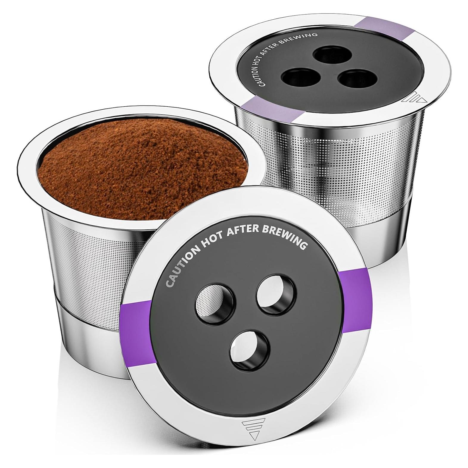 Cápsulas de café reutilizables YCXDZDG de acero inoxidable 2 unidades