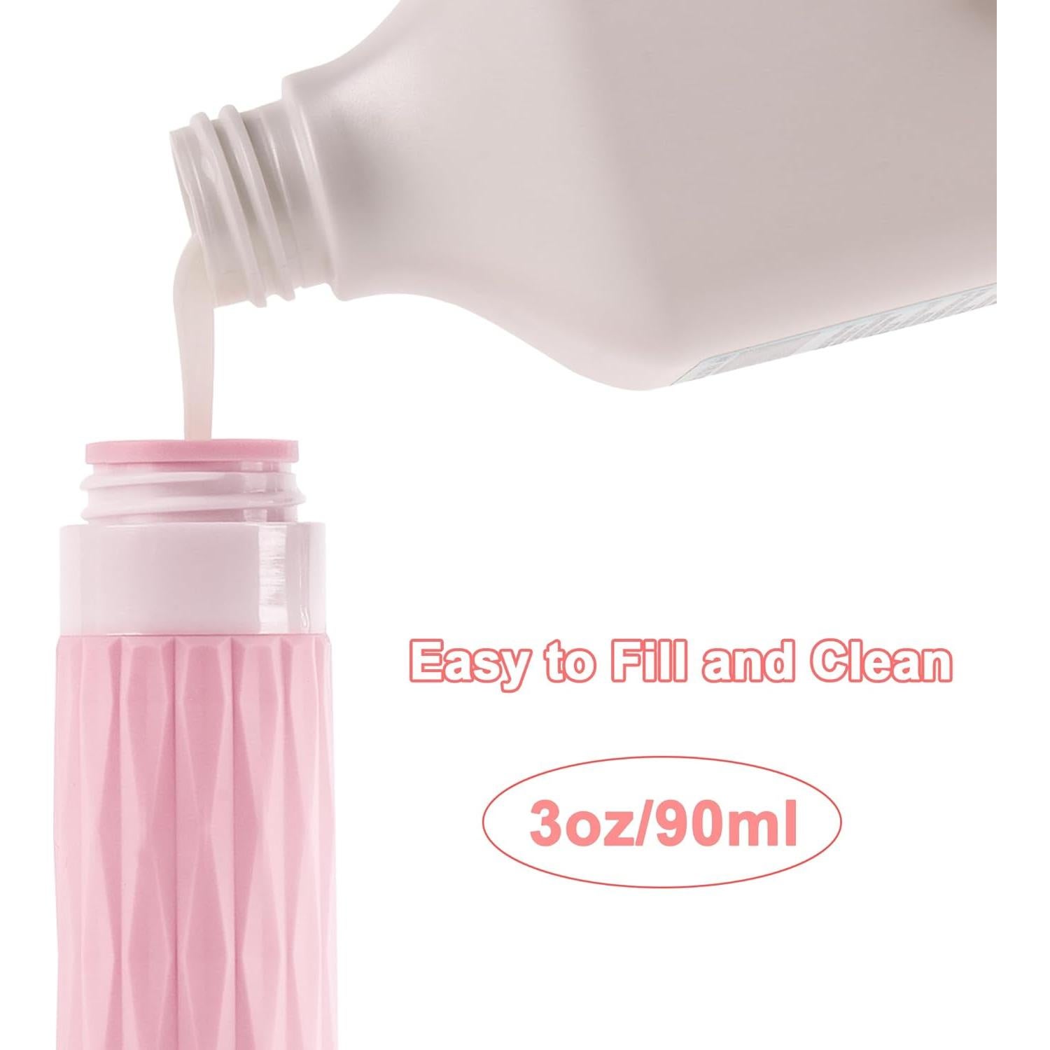 Botellas de Viaje Silicona 3oz Aprobadas por TSA - DIPMEND