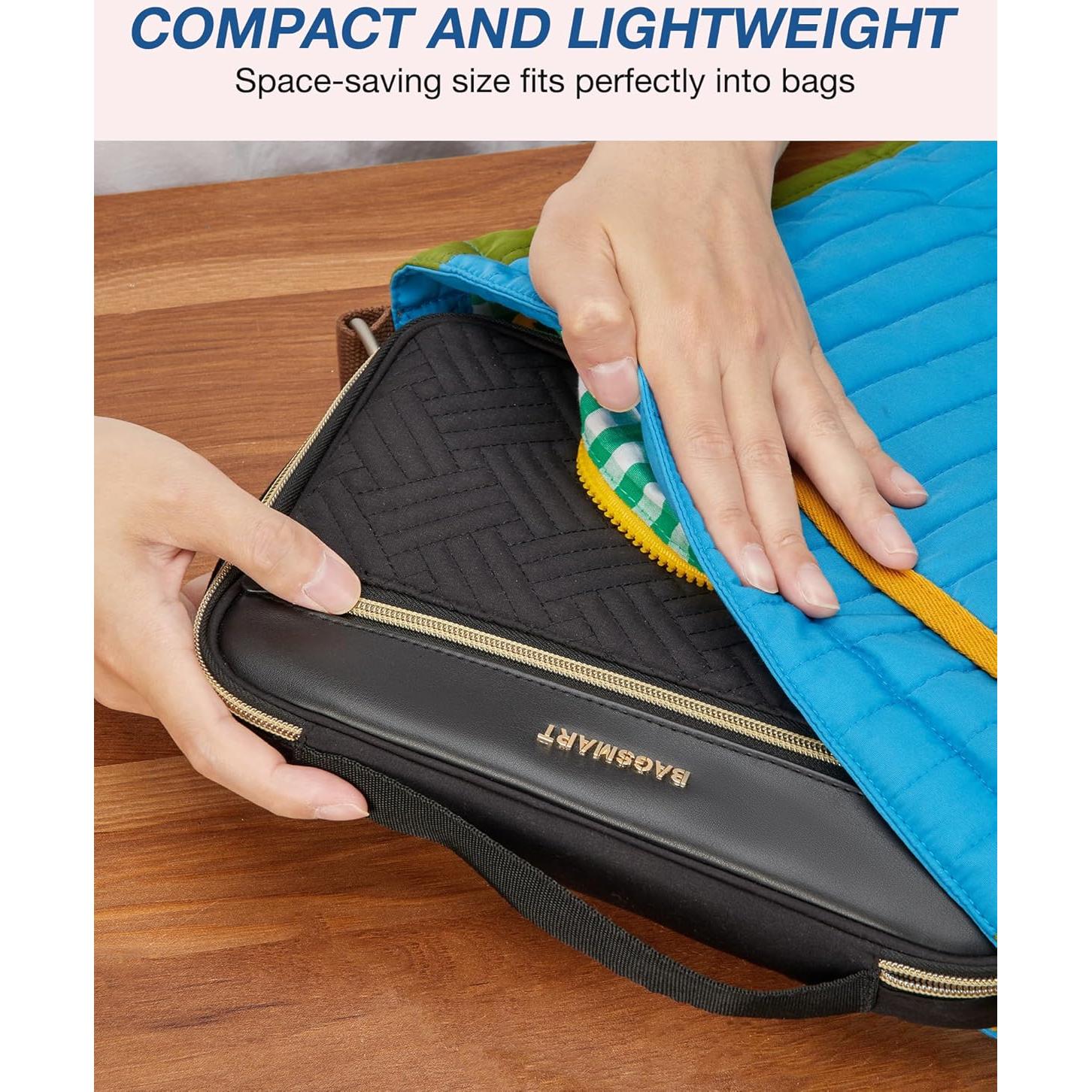 Estuche Organizador Electrónico BAGSMART Doble Capa Negro 27x19cm