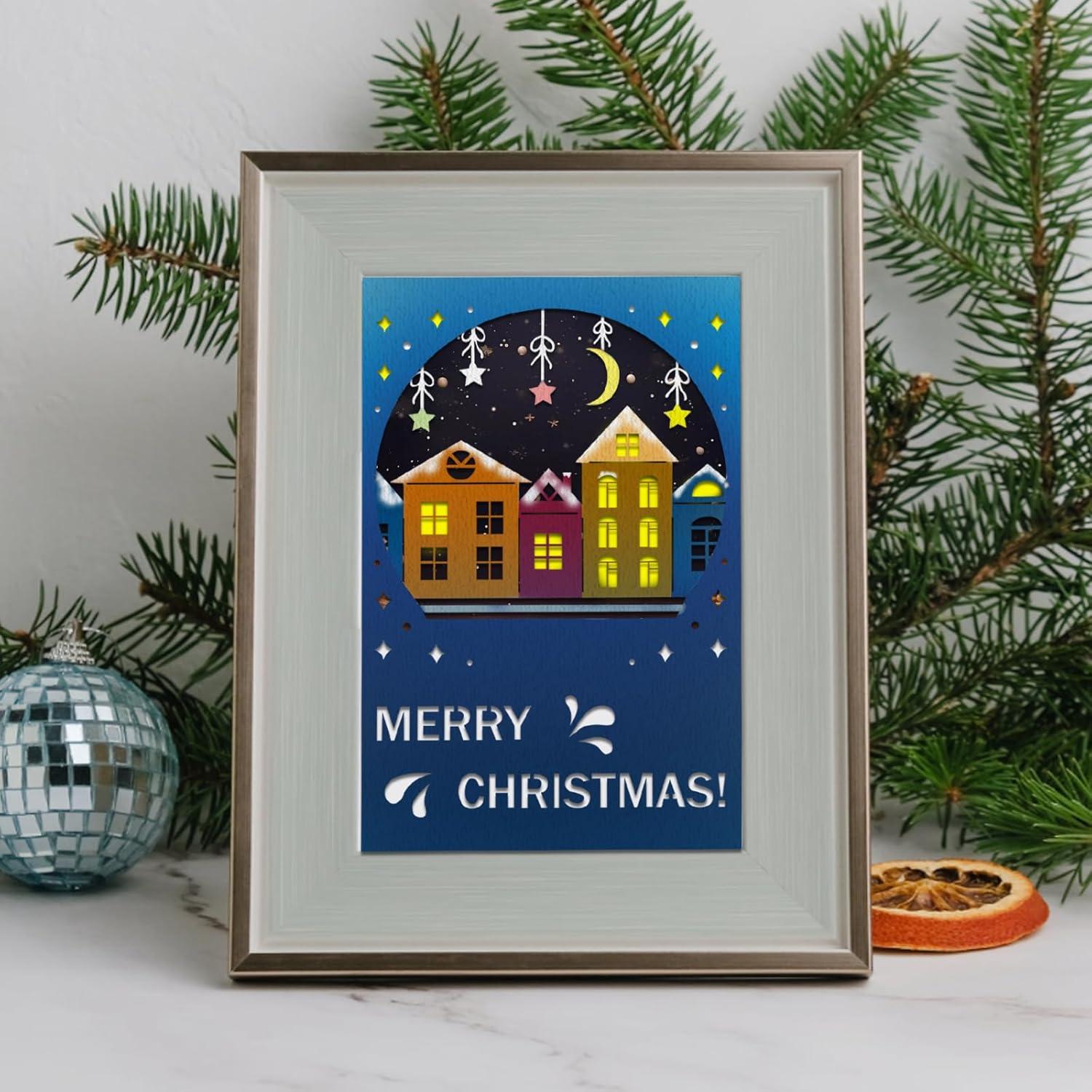 Troqueles de Corte Navidad Hying Ciudad de Nochebuena 8.89cm