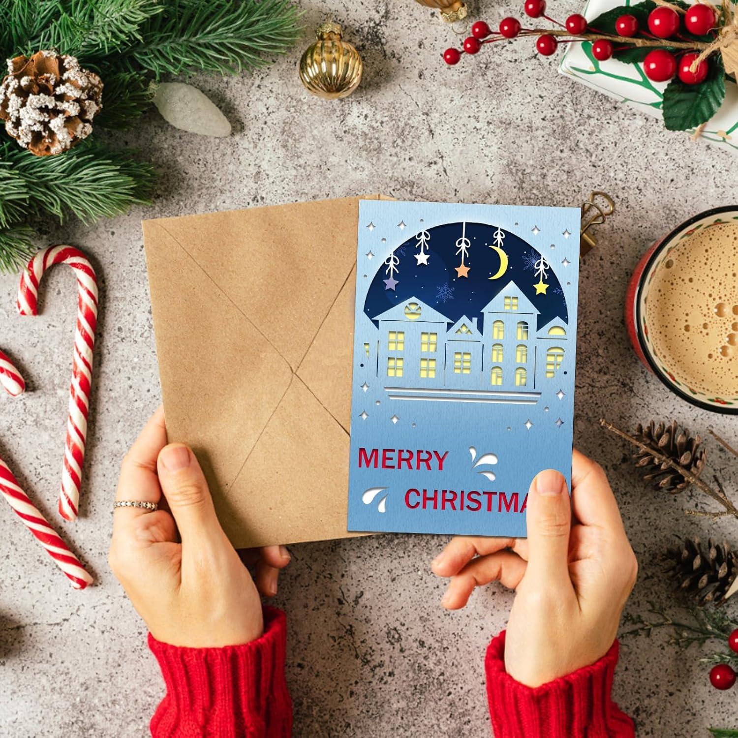 Troqueles de Corte Navidad Hying Ciudad de Nochebuena 8.89cm