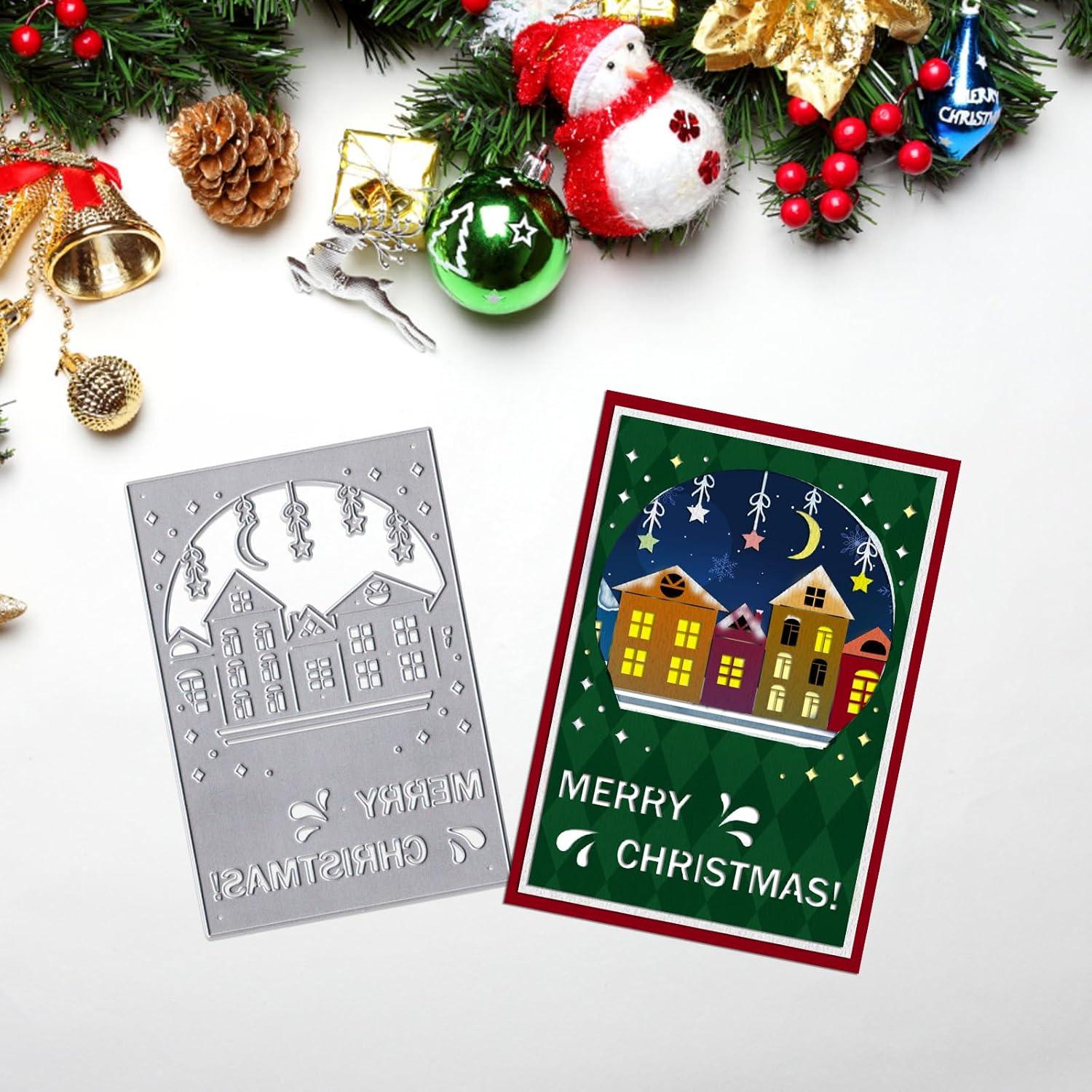 Troqueles de Corte Navidad Hying Ciudad de Nochebuena 8.89cm