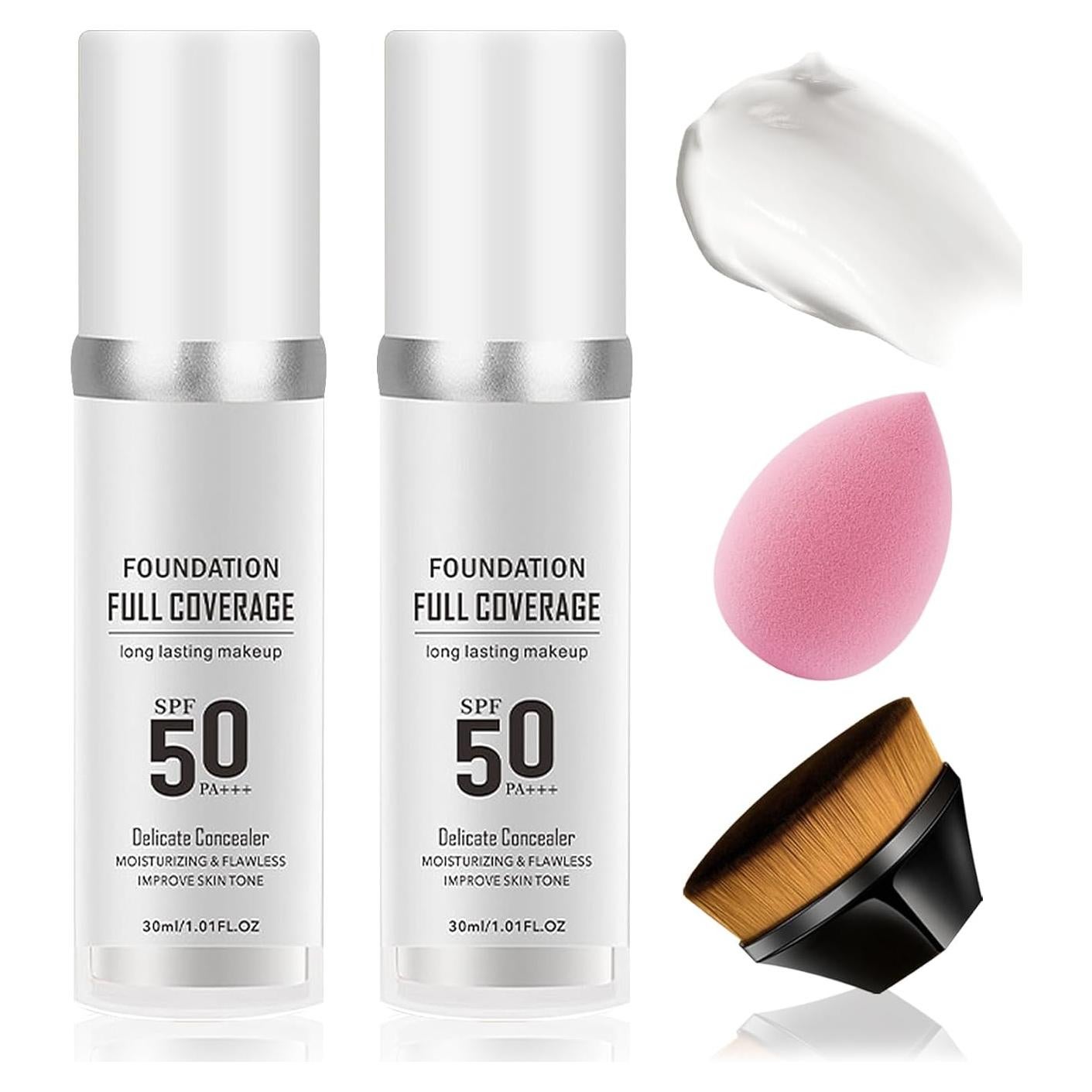 Set de Base de Maquillaje Líquida Cambia de Color PPD 2 Piezas