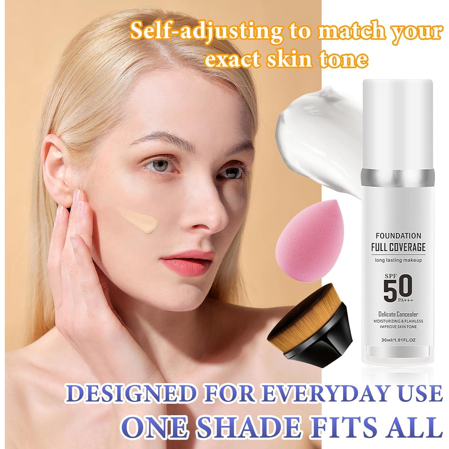 Set de Base de Maquillaje Líquida Cambia de Color PPD 2 Piezas